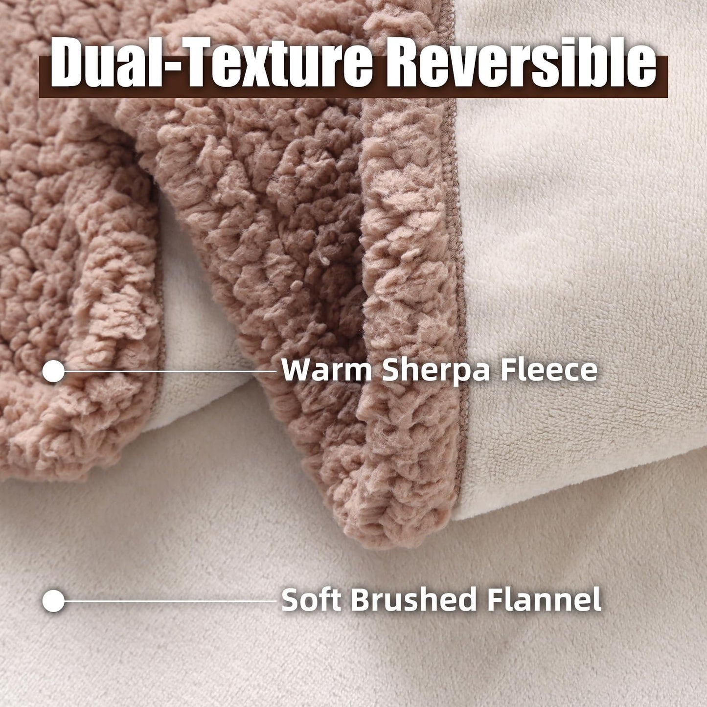 Makigued Waterproof Dog Blanket for Couch & Bed, Reversible Sherpa Fleece Pet Throw with Quiet TPU Barrier, Machine Washable Furniture Protector for Large Dogs & Cats, Twin Size 60x80 Inch, Gray WN420