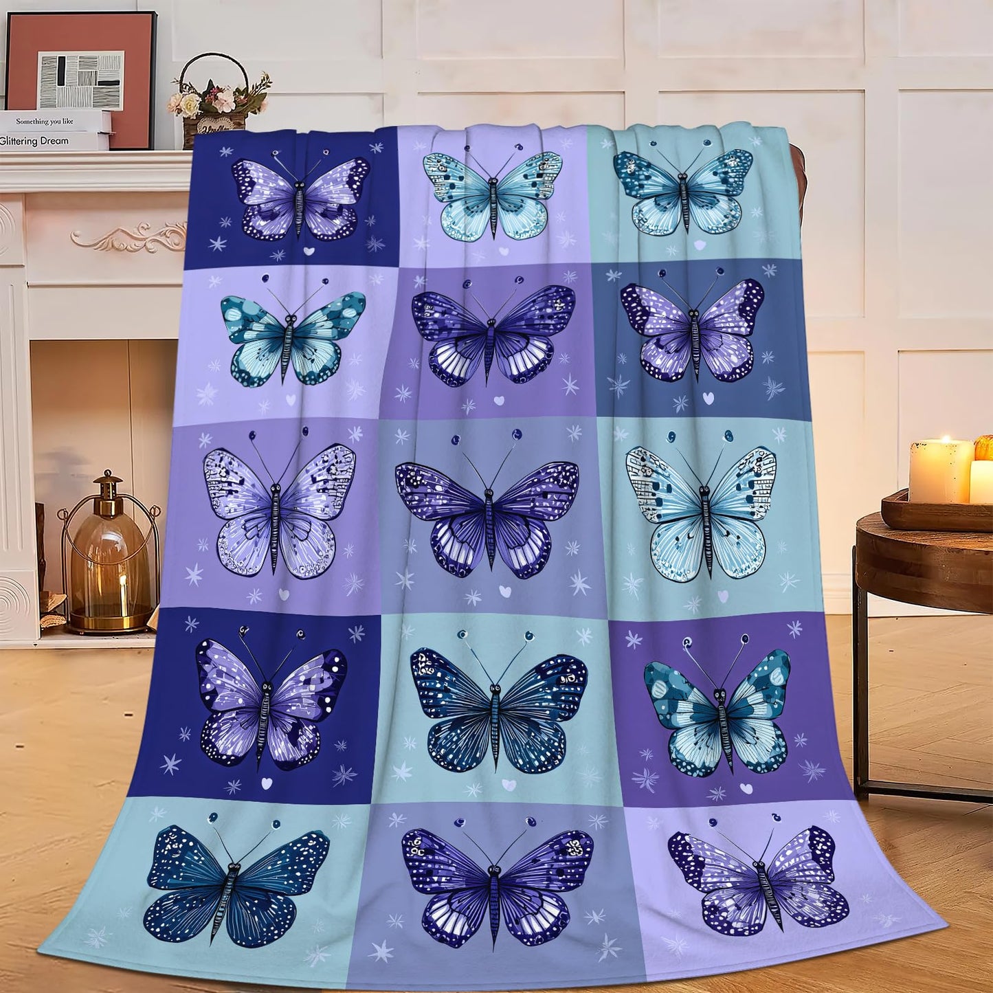 Soccer Blanket Super Soft Warm Fluffy Fleece Flannel Ball Sports Throw Blanket Cozy Fuzzy Plush Stuff Bedding Blankets Gifts for Teens Boys Kids Women Girls Adults 50"X40" BST326H