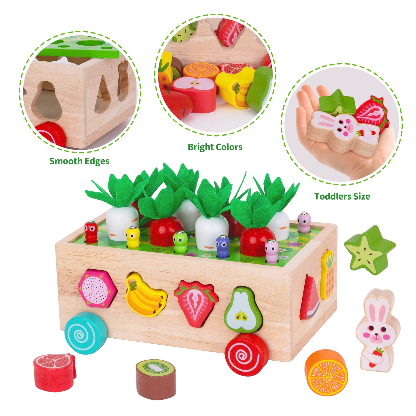 Toddlers Montessori Wooden Educational Toys RD4