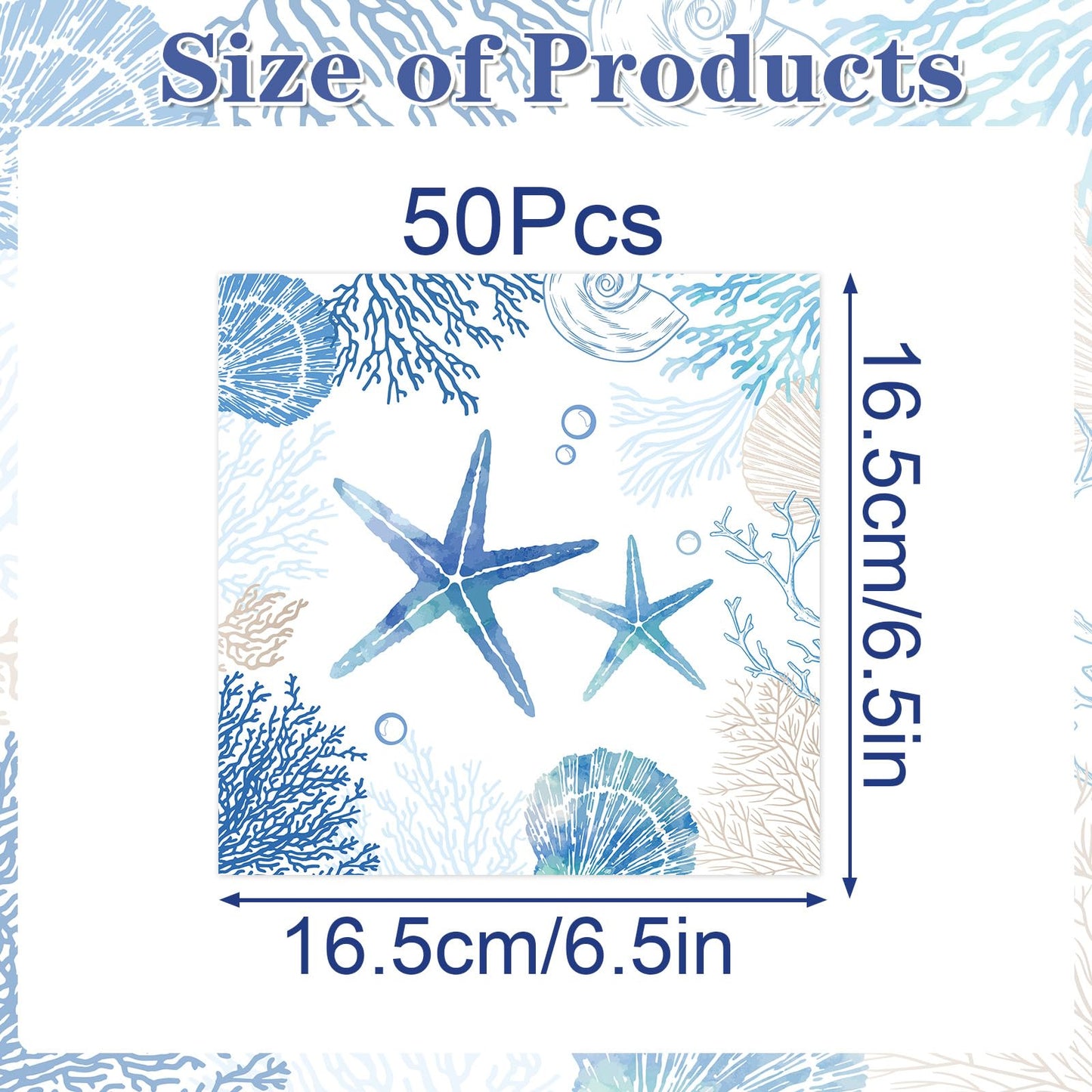 Gameza July Christmas Party Decorations, 50PCS There's Some Hohoho's in July Disposable Paper Napkins Decoration, Summer Xmas Beach Napkins Decor Supplies BST220