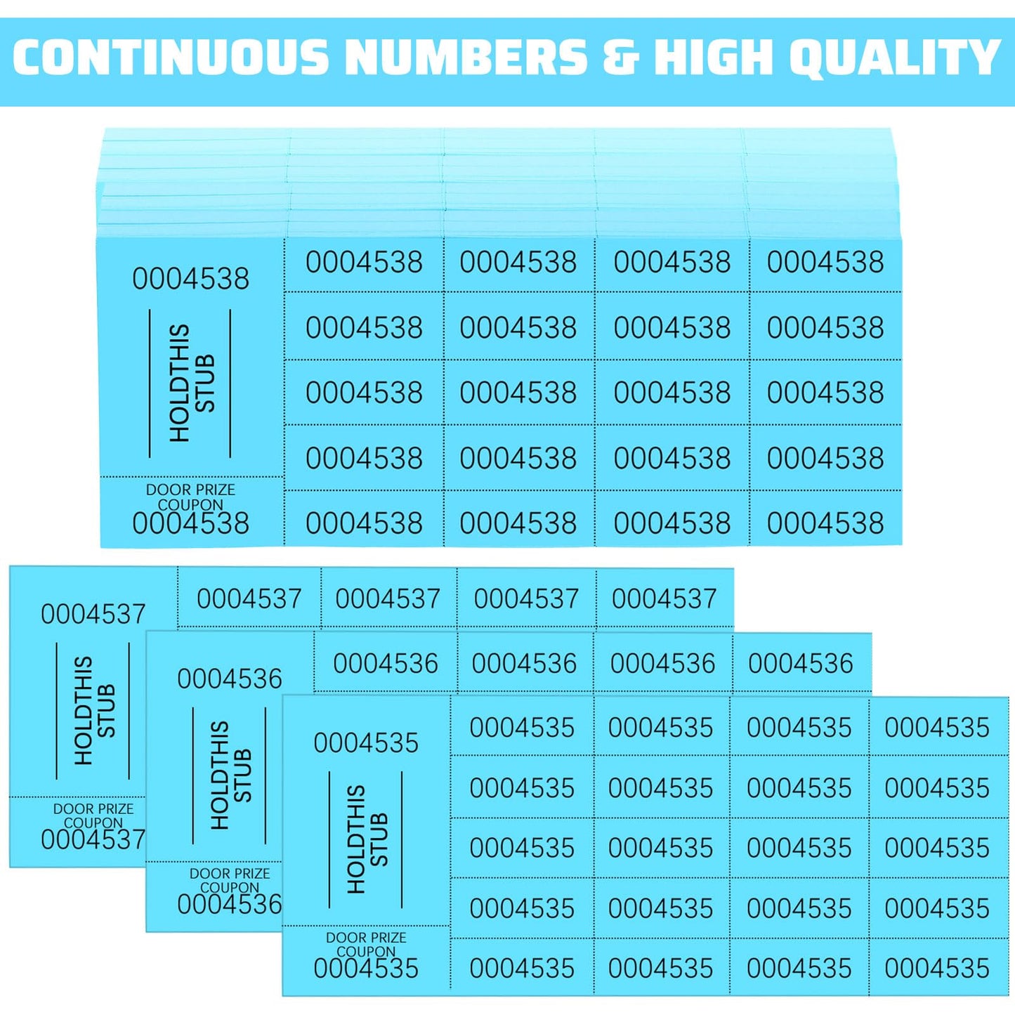 Kosiz 504 Sheets 25 Bid Raffle Ticket with Different Numbers Per Sheet Chinese Auction Tickets for Events Church Basket Auction Silent (Light Green)