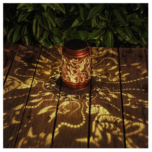 Solar Lanterns Outdoor Waterproof Butterfly Garden Decor Birthday Gifts for Women Mom Grandma, Hanging Solar Lights Metal Lantern Decoration Outside for Yard, Patio, Backyard, Porch