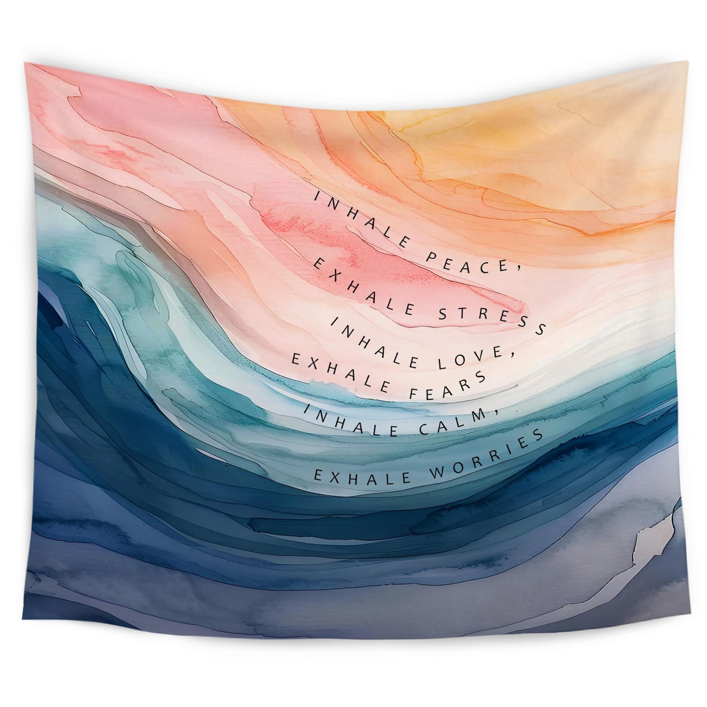 WARDOS Boho Rainbow Classroom Tapestry, Be Kind Motivational Tapestry Wall Hanging, Boho Pastel Rainbow Wall Blanket Decor for Classroom Kids Room Nursery Playroom, 50x60 Inch WN420