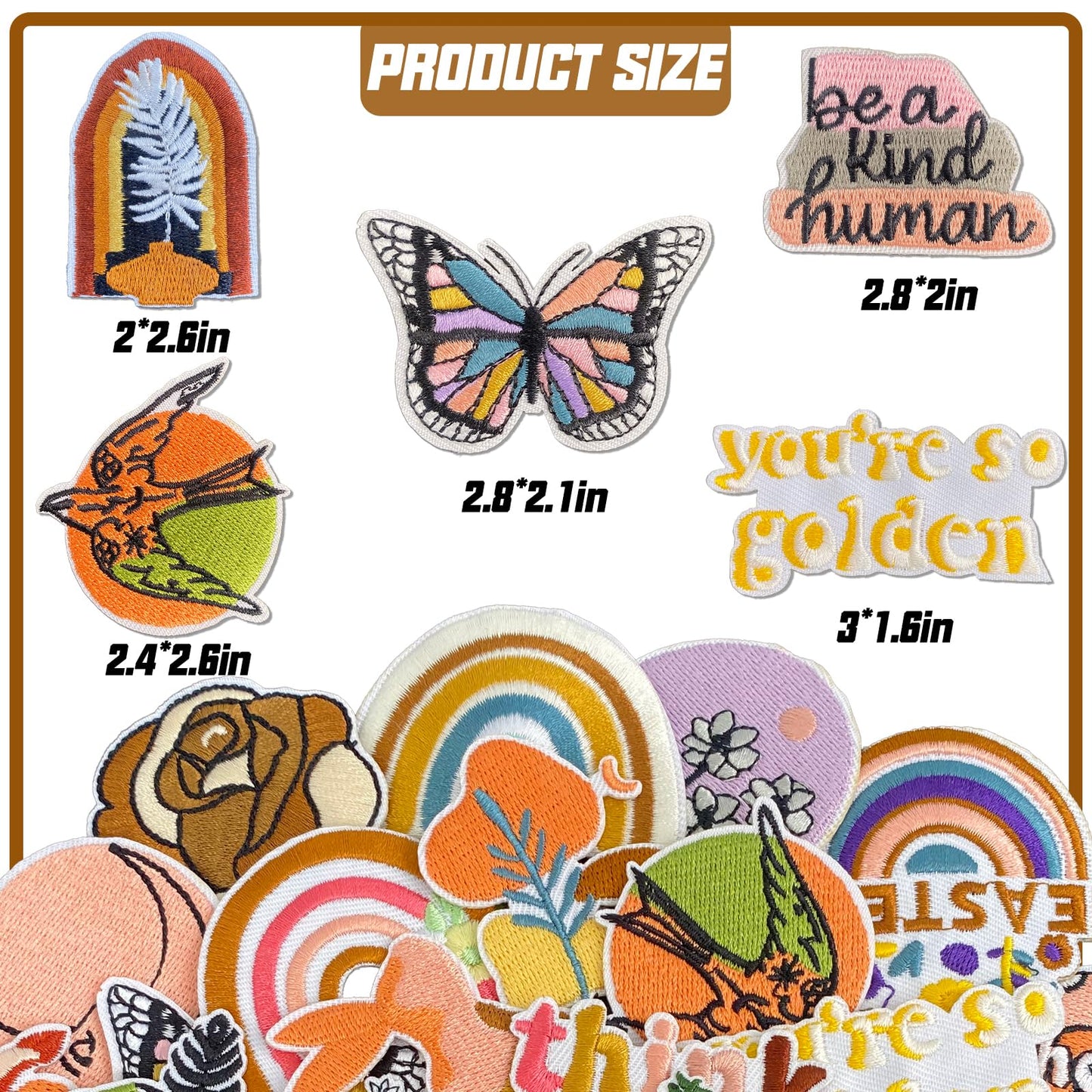 32Pcs Christmas Iron on Patches, Christmas sew on Patches for Clothing, Hats, Backpacks, Jackets, and Bags BST326H