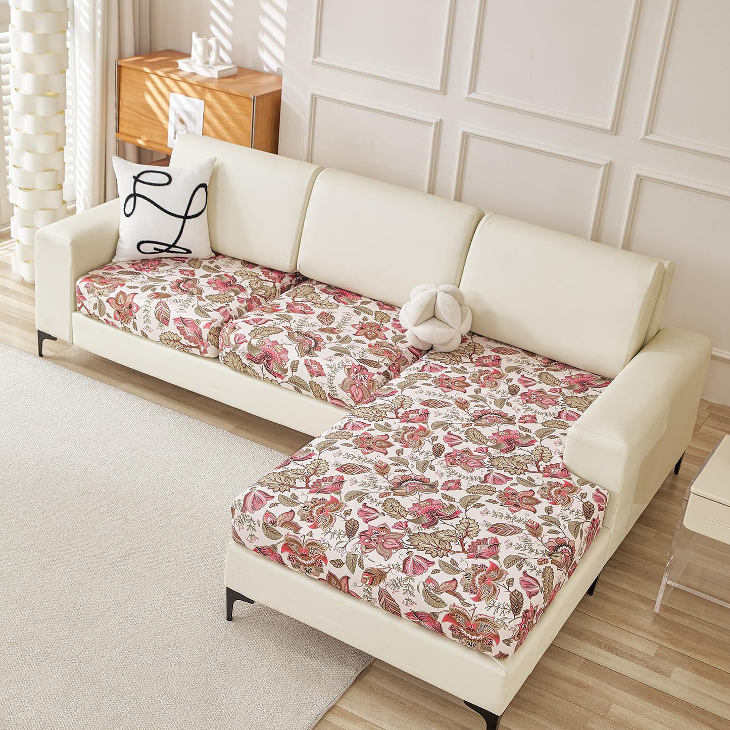 Stretch Couch Cushion Covers for Individual Sofa Seat Cushion,Washable Slipcover for Chair Loveseat Sofa,Furniture Protector Cushion Sofa Cover(Backrest or Seat) BST326H