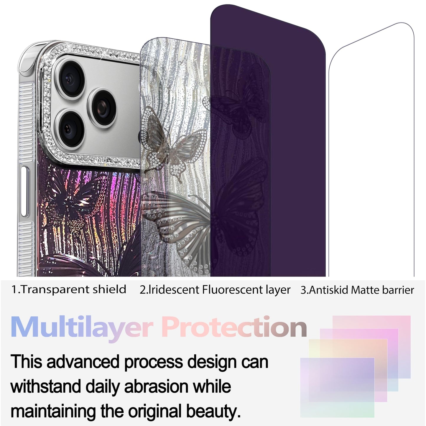 I-MGAE-IN-AR Compact Case for iPhone 16 Holographic Cloud Design,Cute Trendy Soft Slim TPU Shockproof Protective Phone Cases Cover for Women Girls Aesthetic Glitter WN420