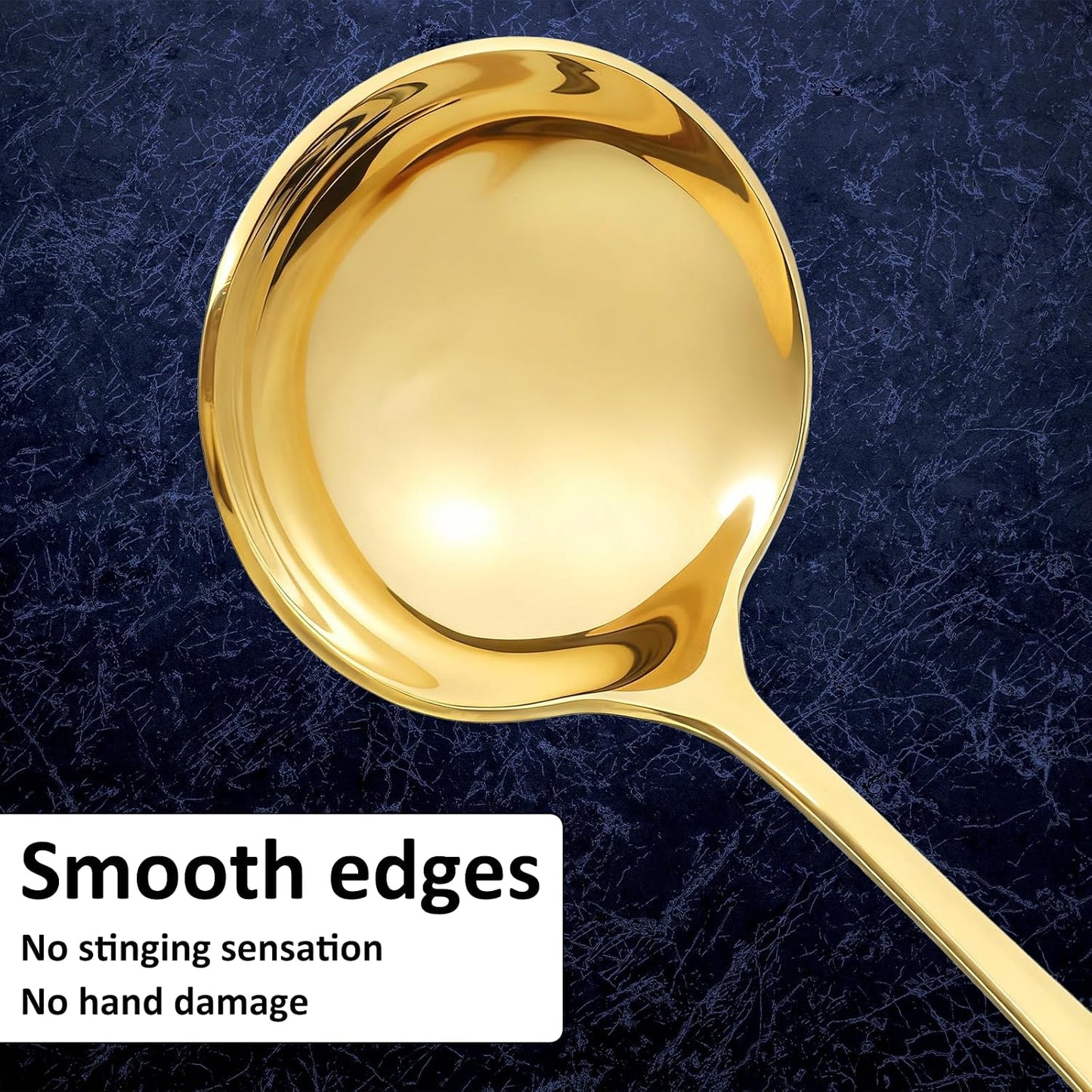 2 Pcs Small Gravy Soup Ladles Small Ladle 7.9 Inch Gold Silver Gravy Ladle 18/10 Stainless Steel Sauce Ladles for Spooning Sauces or Gravies BST220