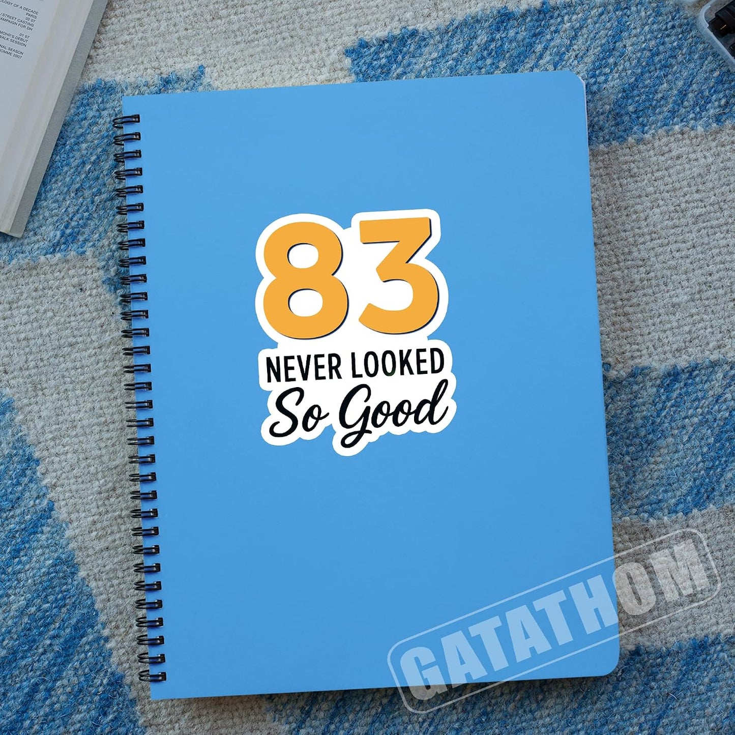 (3PCS) 83 Never Looked So Good Sticker – Happy 83th Birthday, Waterproof Vinyl Decals for Party Decor, Scrapbooking, Water Bottles, Laptops, Size 3" x 2.5" BST202