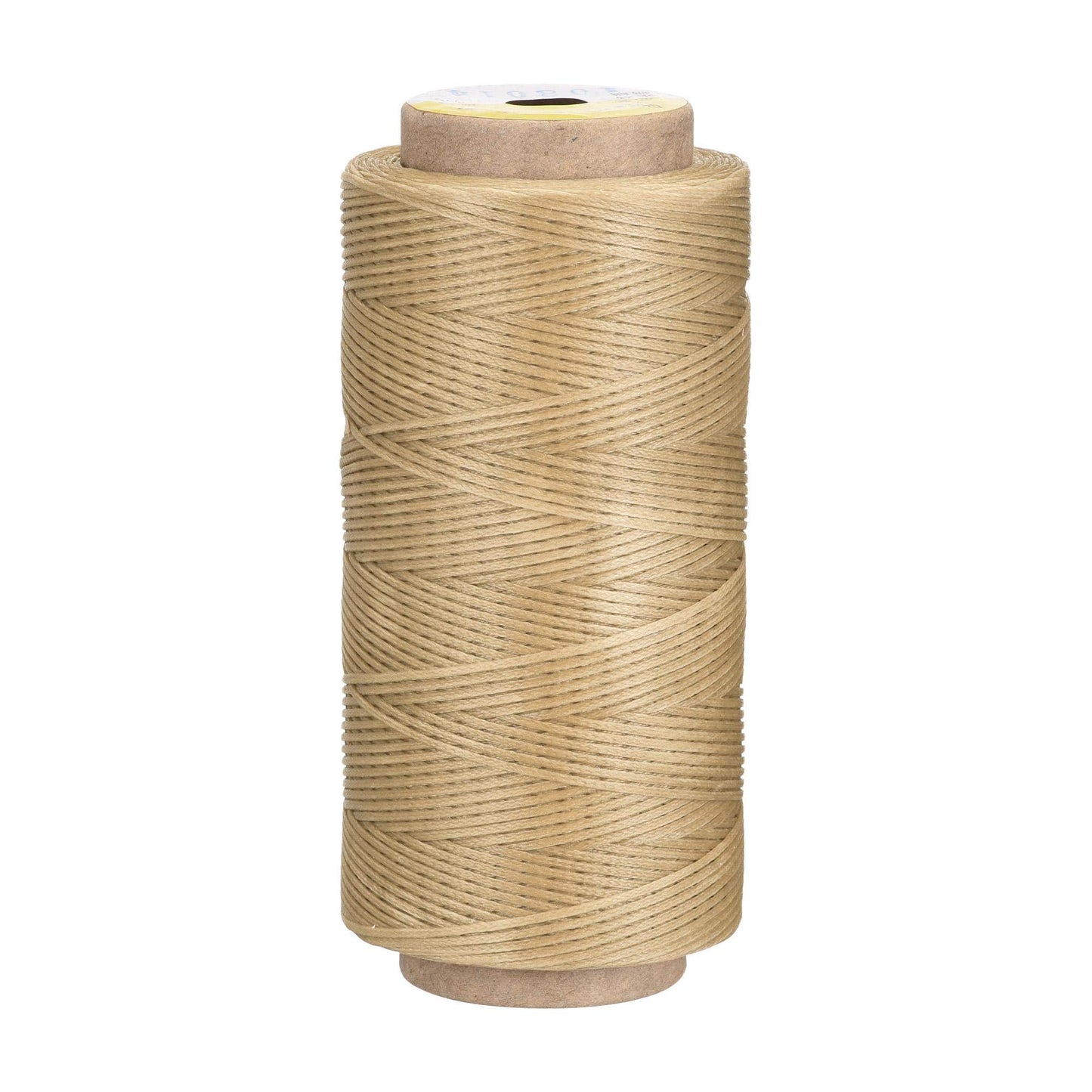 uxcell Leather Sewing Thread 186 Yards 210D/1mm Polyester Waxed Cord for Manual Sewing, Wheat BST326H