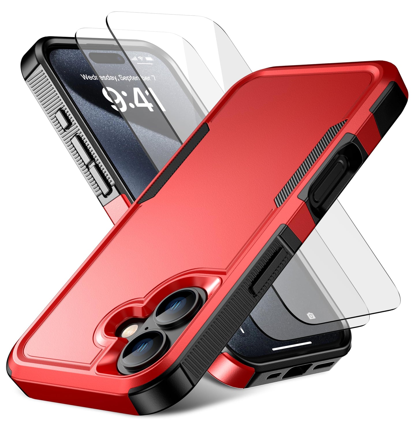 Magnetic for iPhone 17 Air Case [Compatible with MagSafe] [Shockproof] [Heavy Duty Protection] Pocket-Friendly & Tough Non-Slip Protective Phone Cover for iPhone 17Air 6.6", Black WN420