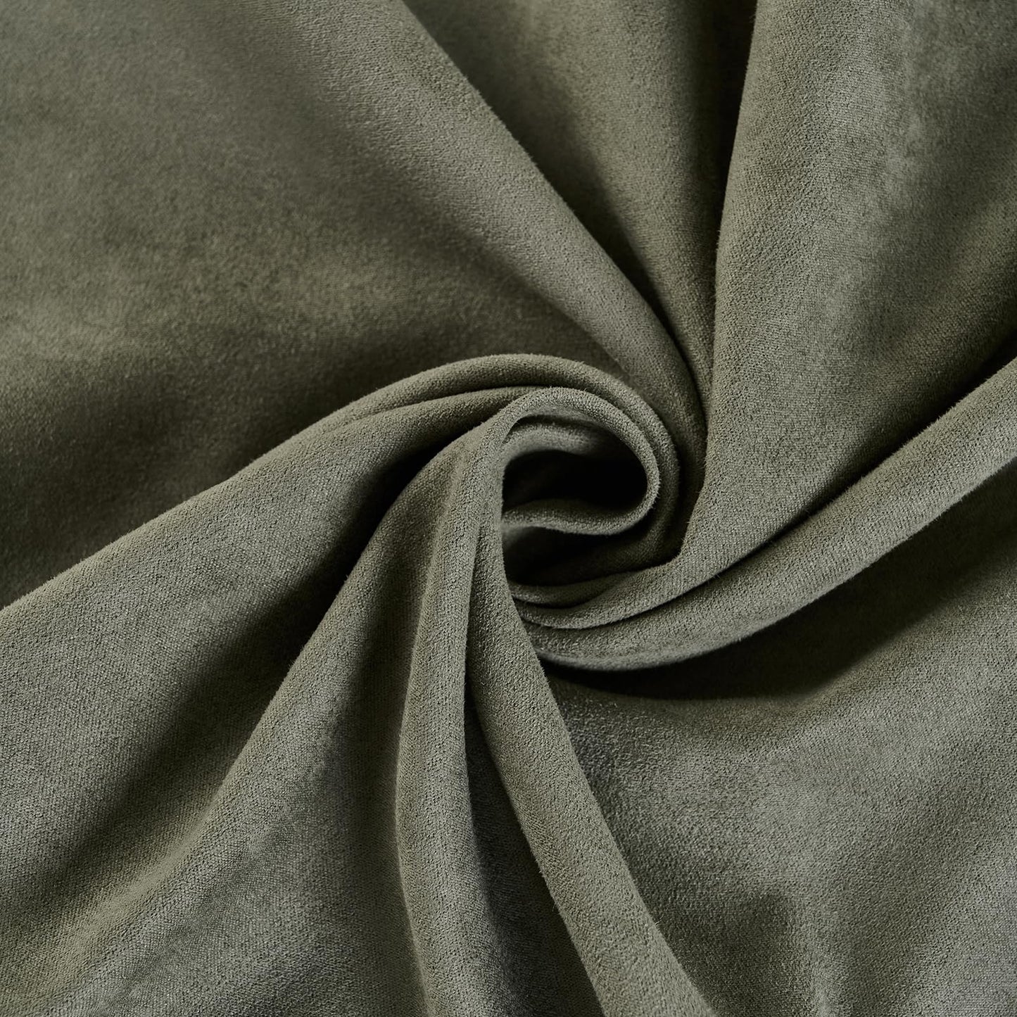Fancy Homi 4 Packs Olive Green Decorative Throw Pillow Covers 18x18 inch, Super Soft Faux Suede Decor Square Pillow Covers 45x45 cm, Solid Cushion Cover for Couch Living Room Sofa Bedroom BST220