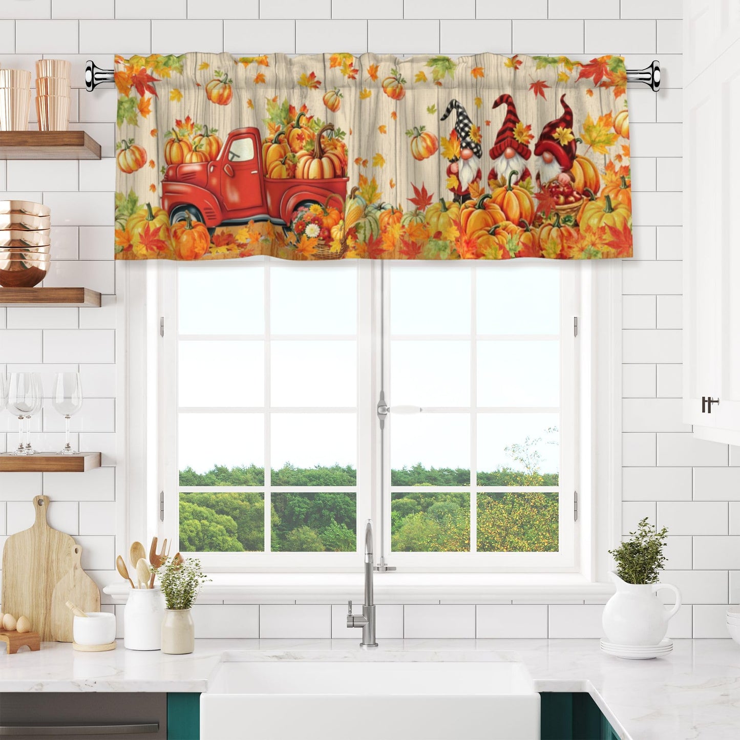 Easter Valances for Windows - Pink Spring Cafe Curtains Floral Bunny Short Curtains for Living Room Bathroom Bedroom Basement BST202