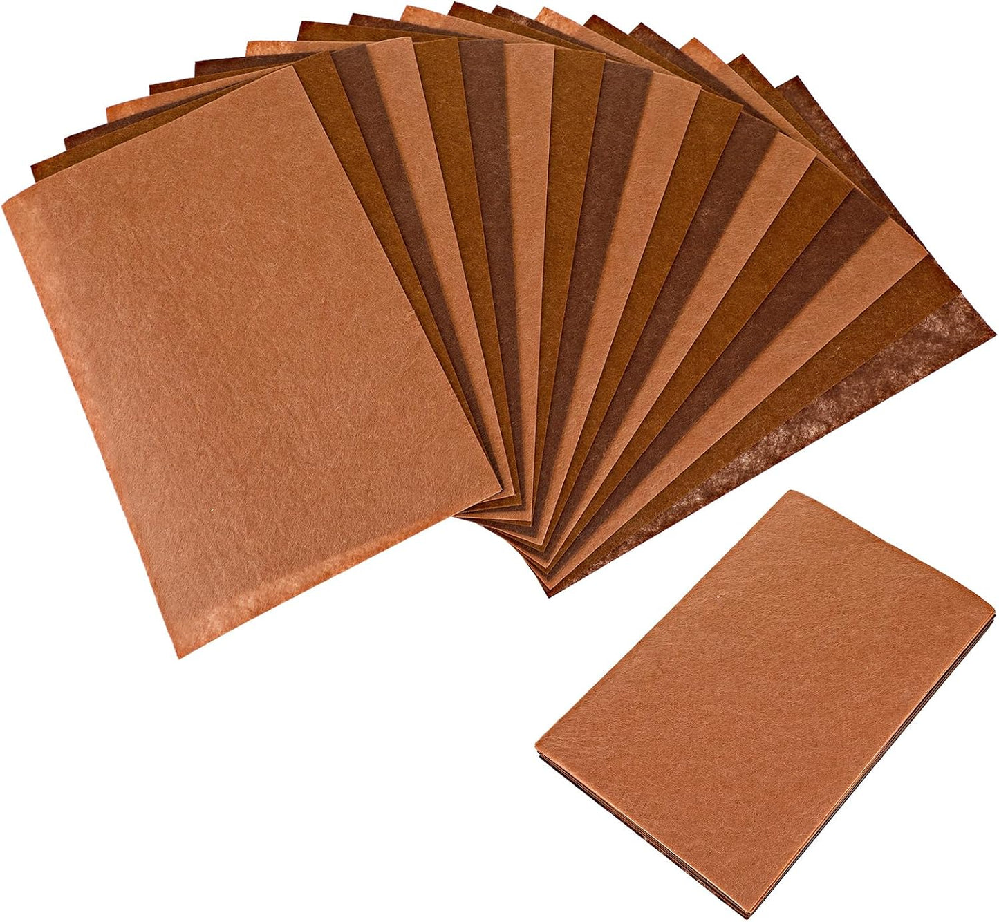 Brown Felt Sheets 18 Pcs Felt Fabric Sheets Brown Felt Soft Felt Sheets Felt Fabric for Crafts DIY Craft Sewing Patchwork Art Projects 3 Colors 11.81 x 7.87 Inch WN420