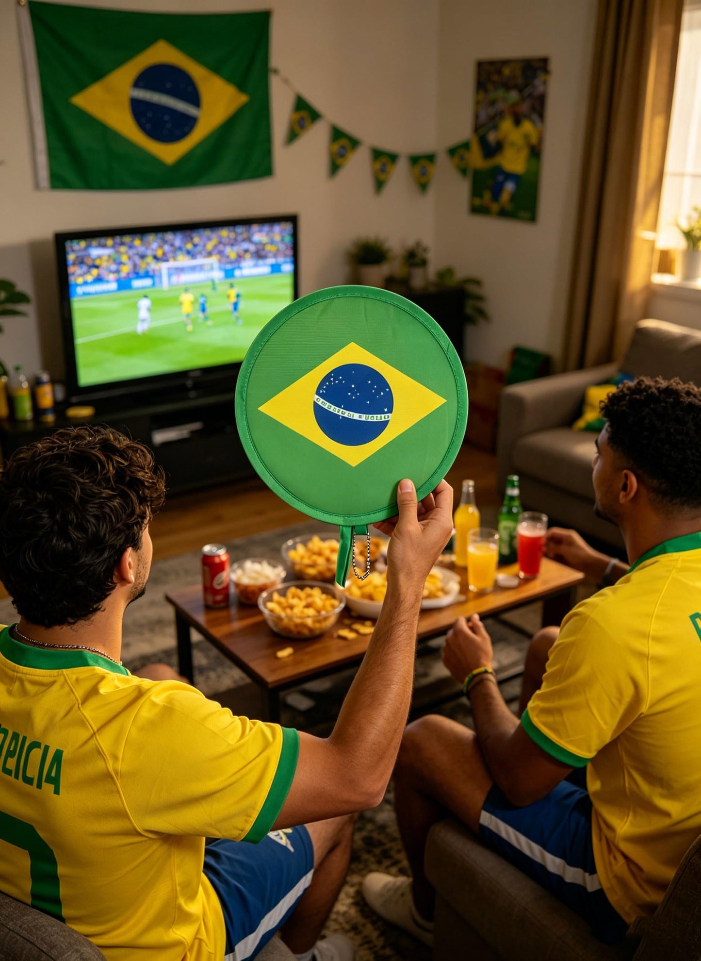 2026 World Cup Canada Flag Folding Hand Fans 3 PCS, 8.2" Fabric Round Foldable Fans with Matching Storage Pouches, Portable Hanging Fans for Game Day and Party Canada BST220