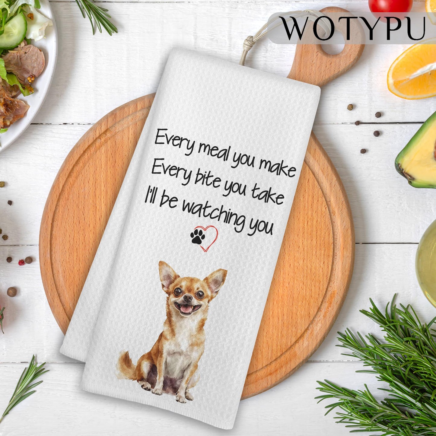 Funny Chihuahua Gifts Hand Towels for Bathroom, Chihuahua Gifts for Women Men Decorative Hand Towels for Kids Guest Bathroom Washroom Power Room Vanity Half Bath, 16X24 Inch BST326L