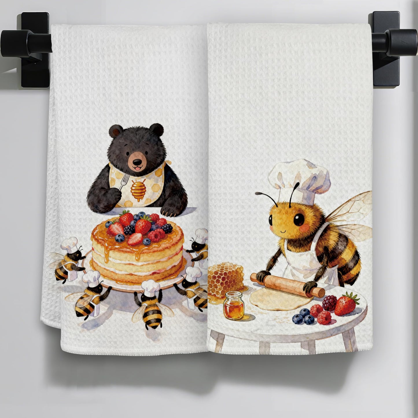 Funny Cat Gifts Kitchen Towels, Cute Cat with Knife and Fork Microfiber Dish Tea Towel for Kitchen Decor, Funny Cats Cooking Decor, is It Dinner Time Yet, 16x24 Inch BST220