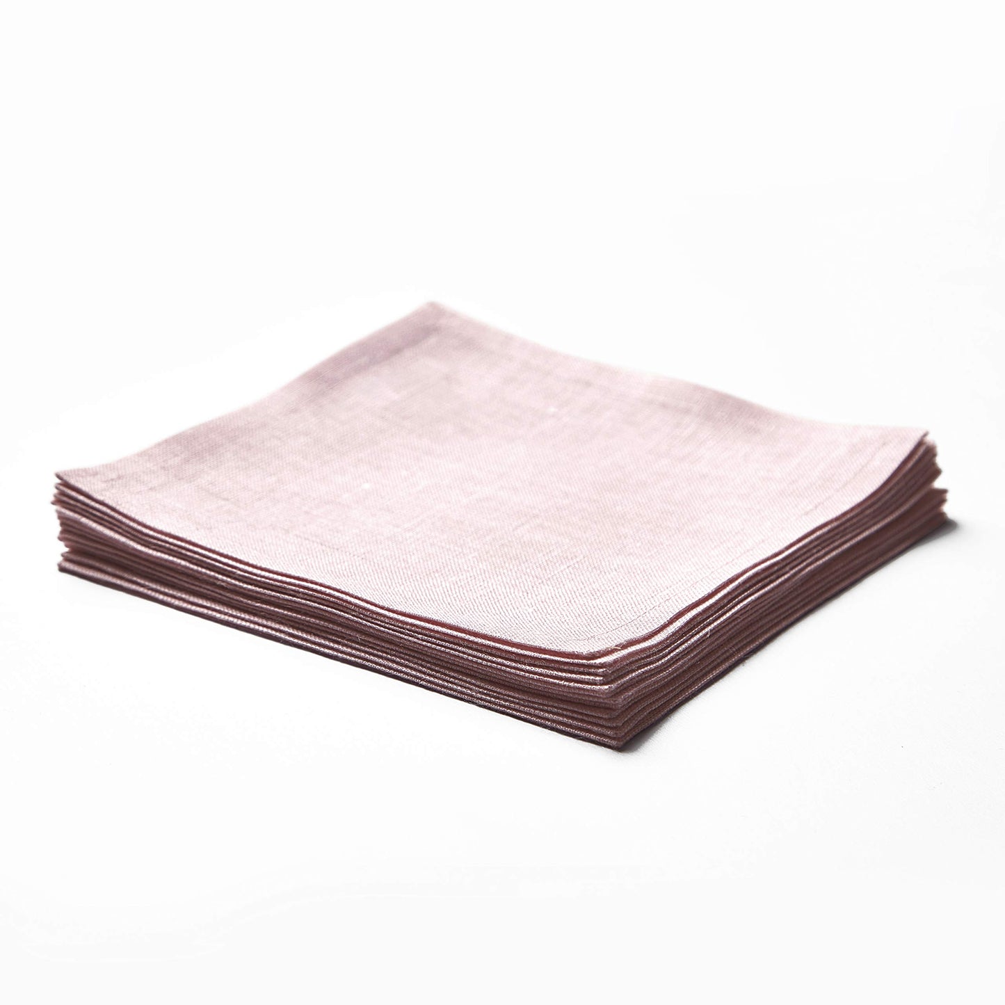 Solino Home 100% Linen Cocktail Napkins Black, Athena 6 x 6 in, Set of 12 | Small Cloth Napkins for cocktails, beverages, coasters and appetizer serving, Chambray Black, Pure Linen, OEKO-TEX Certified BST326SOLH