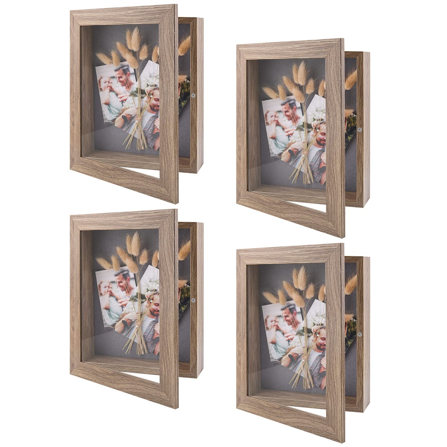 Golden State Art 11x14 Shadow Box Frame Display Case - 2 inch Depth Great for Collages, Collections, Mementos, 6 Pins Included (White, 1 Pack) BST326H
