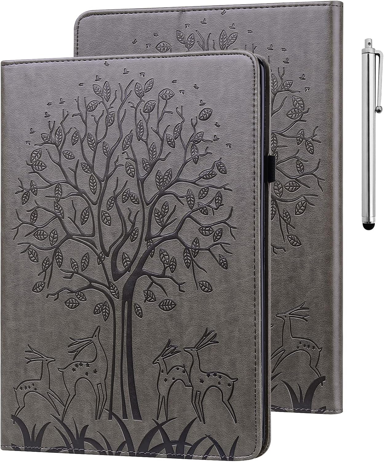 ALILANG Case for Samsung Galaxy Tab S2 9.7 Inch Case (SM-T810/T815/T813), PU Leather Card Slot Shockproof Smart Cover for Tablet Samsung Tab S2 Case-Gray WN420