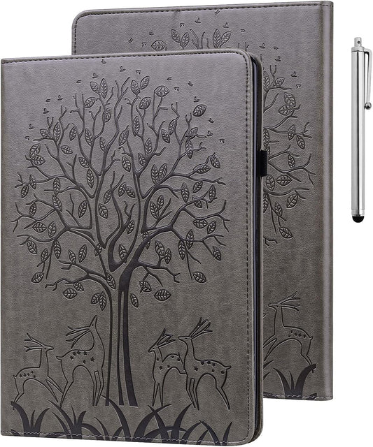 ALILANG Case for Samsung Galaxy Tab S2 9.7 Inch Case (SM-T810/T815/T813), PU Leather Card Slot Shockproof Smart Cover for Tablet Samsung Tab S2 Case-Gray WN420