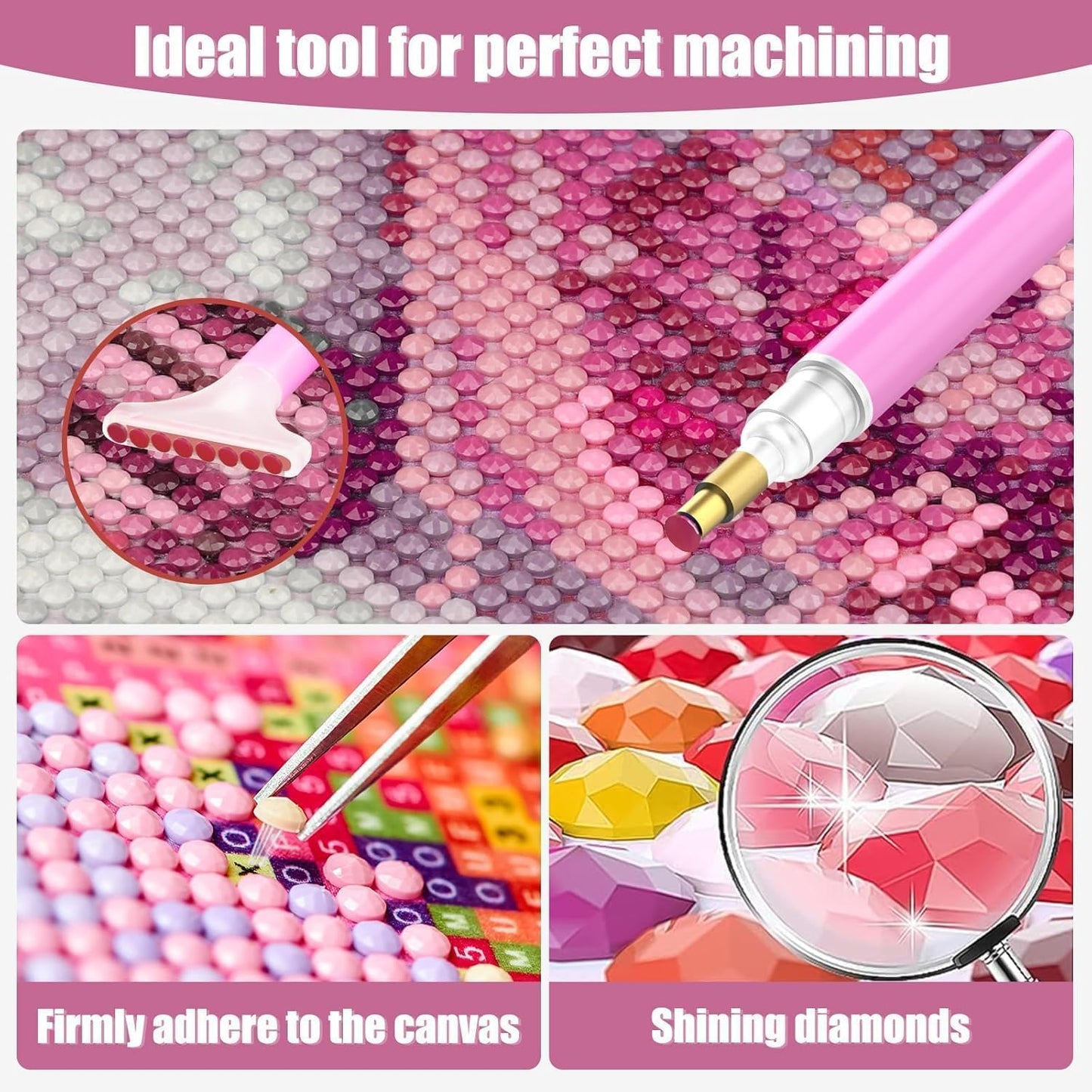 AIBOERL Cherry Diamond Art Kits for Adults,Cherry 5D Diamond Painting Kits for Adults Beginners,DIY Full Round Drill Diamond Dot Painting Gem Art Kits for Adult, Home Wall Decor 12x16Inch BST220