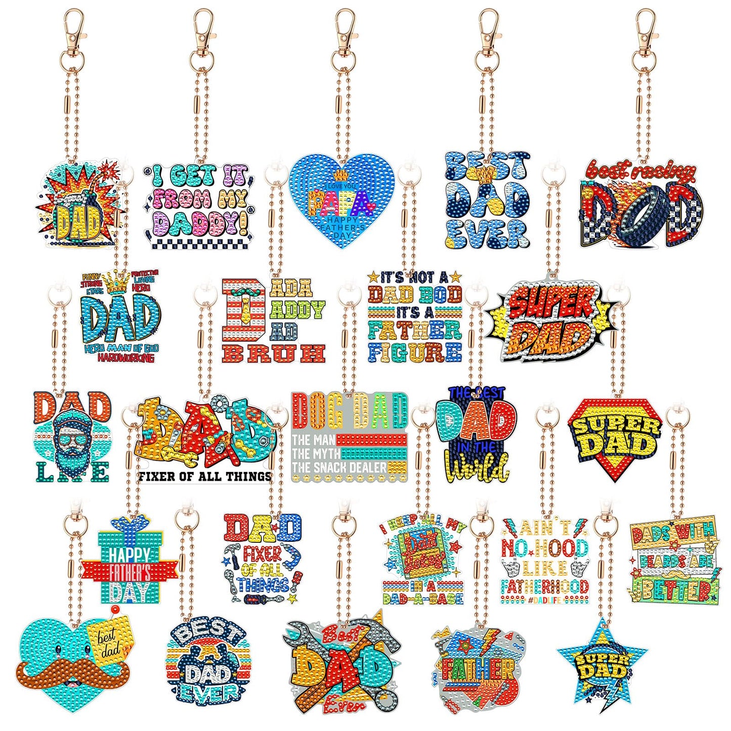 Huquary 24 Sets Cinco De Mayo Diamond Arts Keychains Mexican Fiesta Diamond Art Ornaments 5D DIY Crystal Rhinestone Crafts Kits Sombrero Taco Cactus Craft for Cinco De Mayo Mexican Holiday Gifts WN420