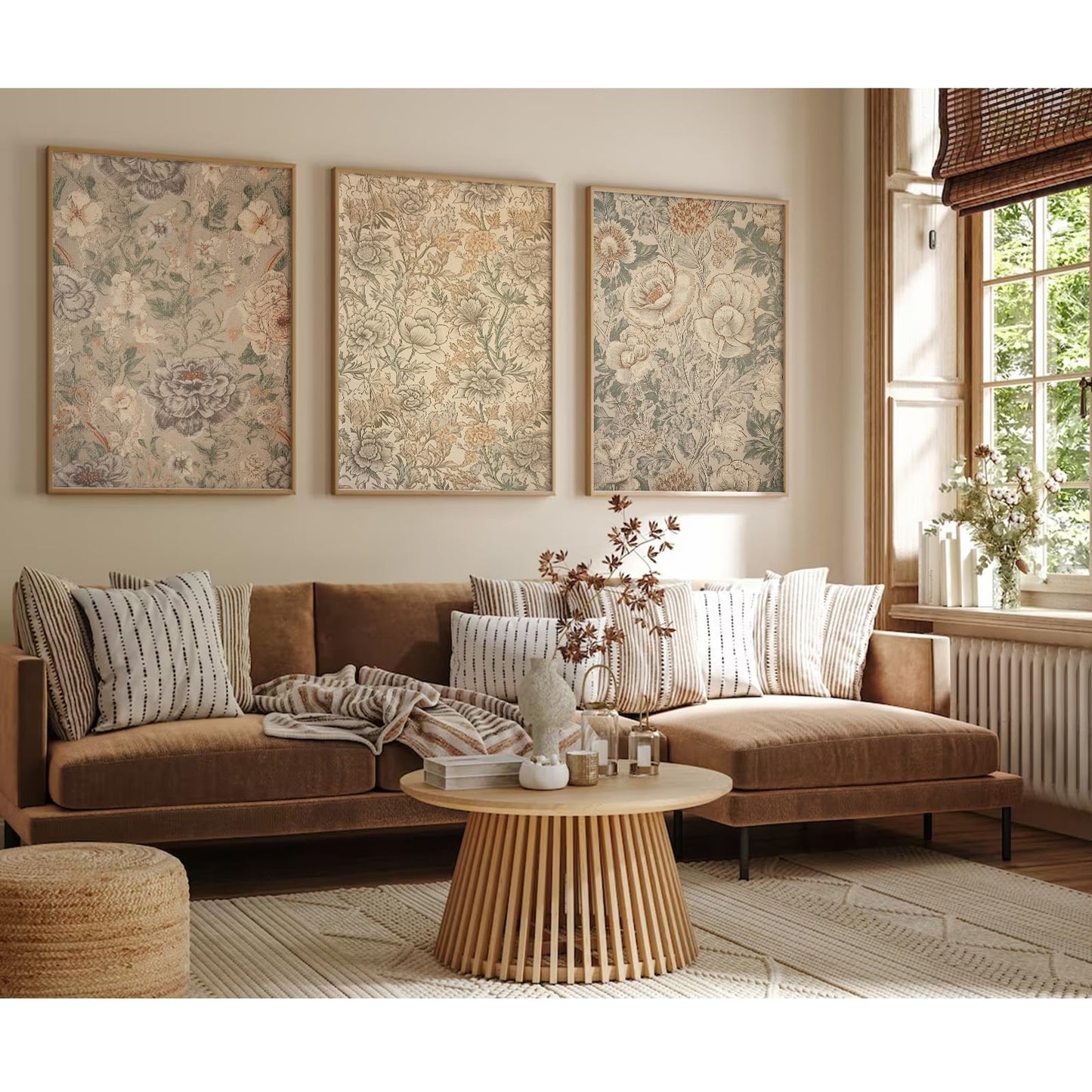 Matisse Abstract Wall Art Decor Pink Flower Canvas Pictures Picasso Aesthetic Wall Art Henri Matisse Prints Poster Abstract Flower Painting Market Artwork for Bedroom 12x16 Inch Unframed Set of 3 BST202