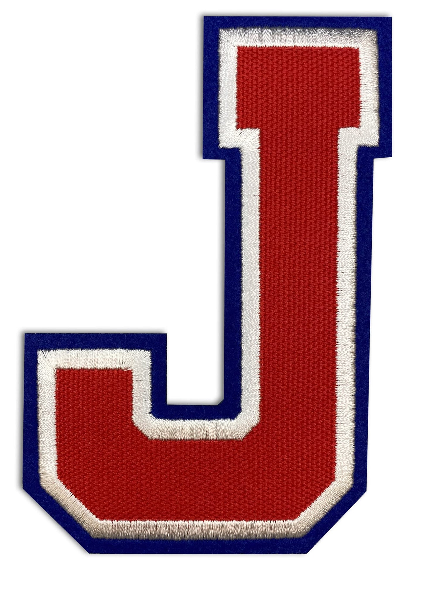 Iron On Letters Patches Premium Quality - Letter for Clothing - Varsity Patch Transfer for Clothes - Embroidered Letters Patches for Jersey Jackets - Sew on Appliques Red BST220