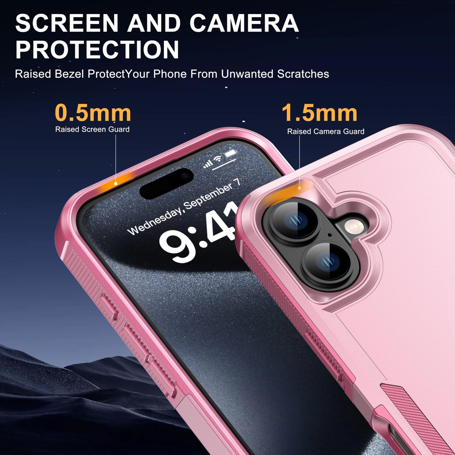 Magnetic for iPhone 17 Air Case [Compatible with MagSafe] [Shockproof] [Heavy Duty Protection] Pocket-Friendly & Tough Non-Slip Protective Phone Cover for iPhone 17Air 6.6", Black WN420