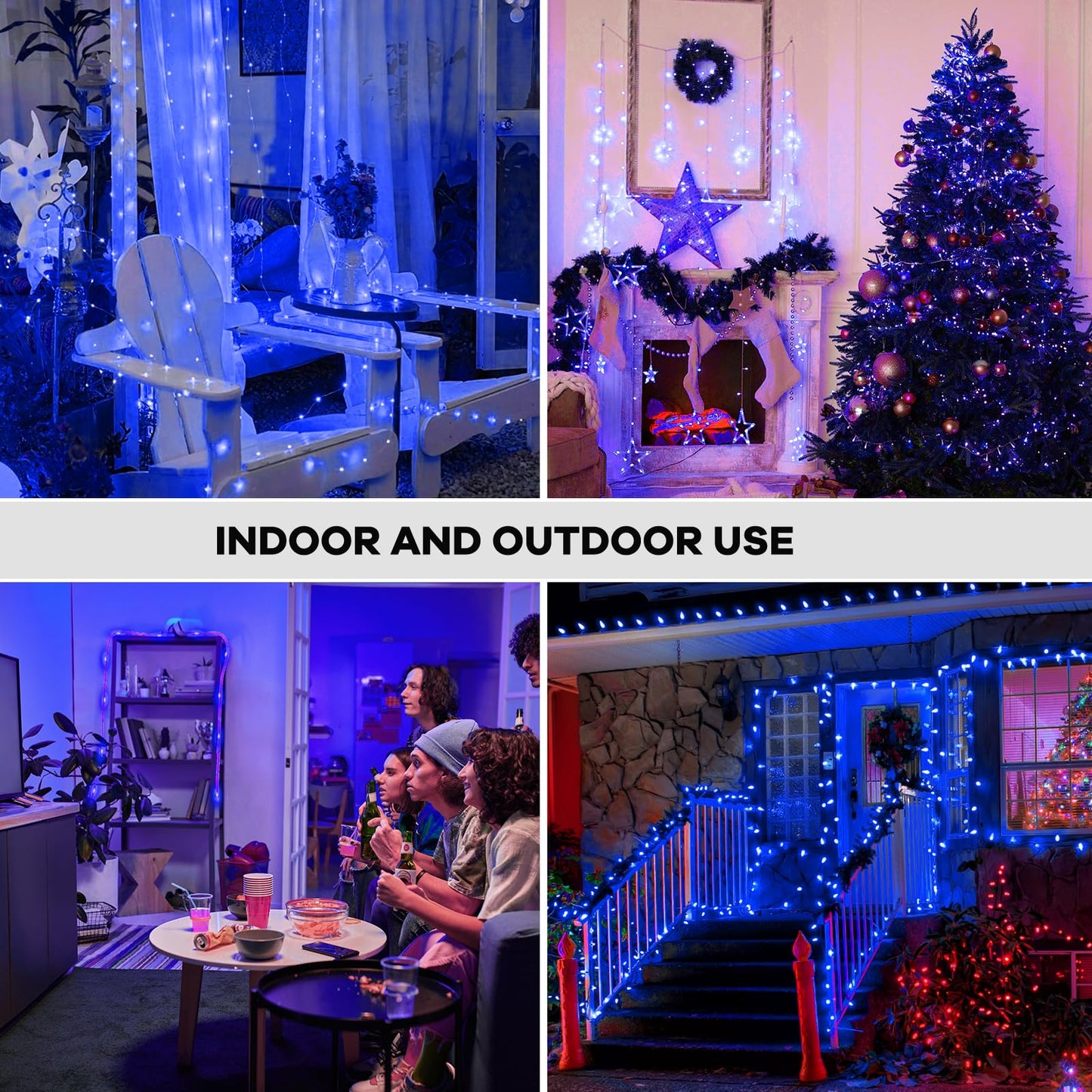 Fairy Lights 33FT 100 LED Fairy String Lights Battery Operated with Remote, 8 Modes Outdoor Waterproof Led Twinkle Lights for DIY Party Wedding Christmas Decoration Warm White WN420