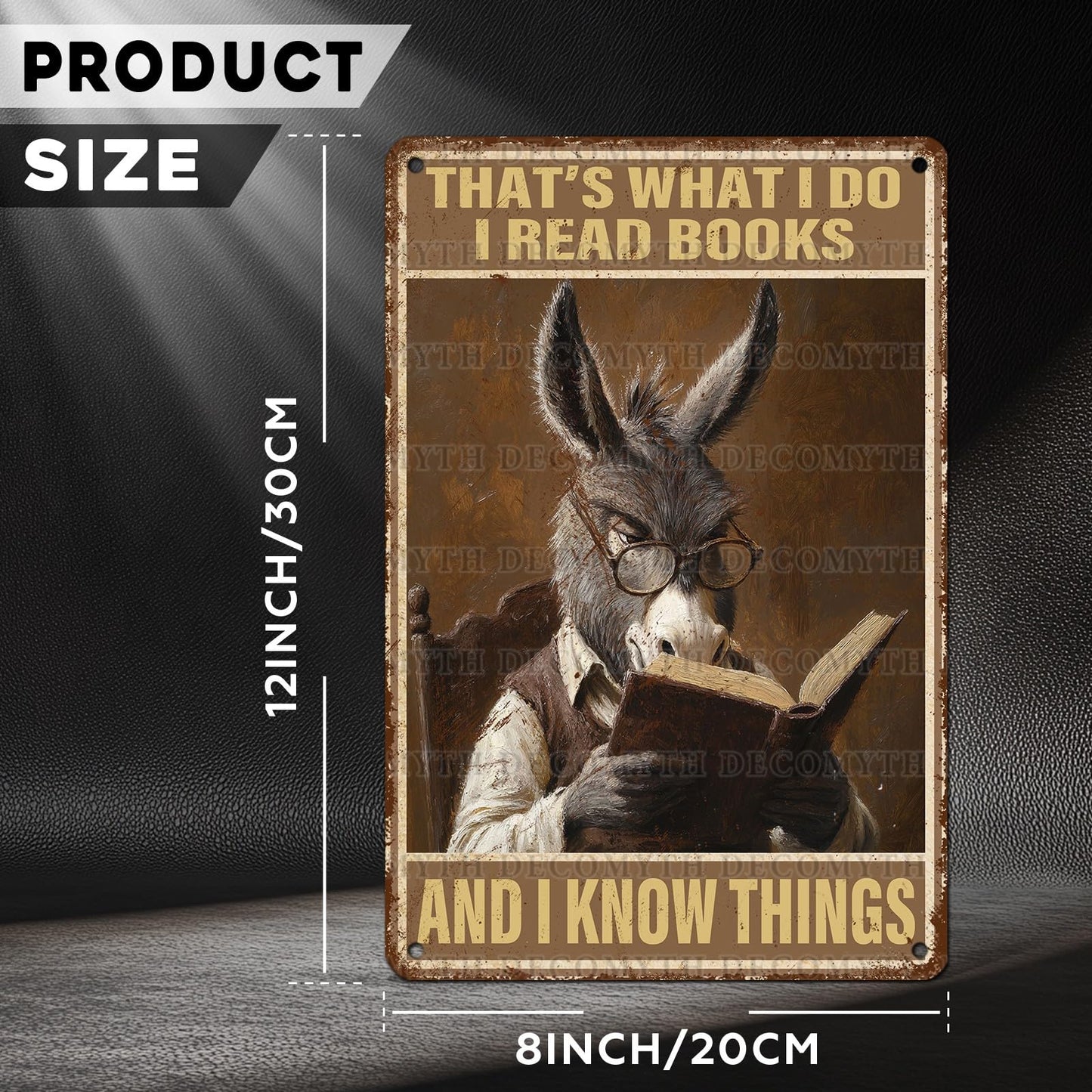 Vintage Cat Sign That's What I Do Write And I Know Things Metal Poster Sign for Home Bar Pub Kitchen Garage Restaurant Wall Deocr 12 * 8inch BST220