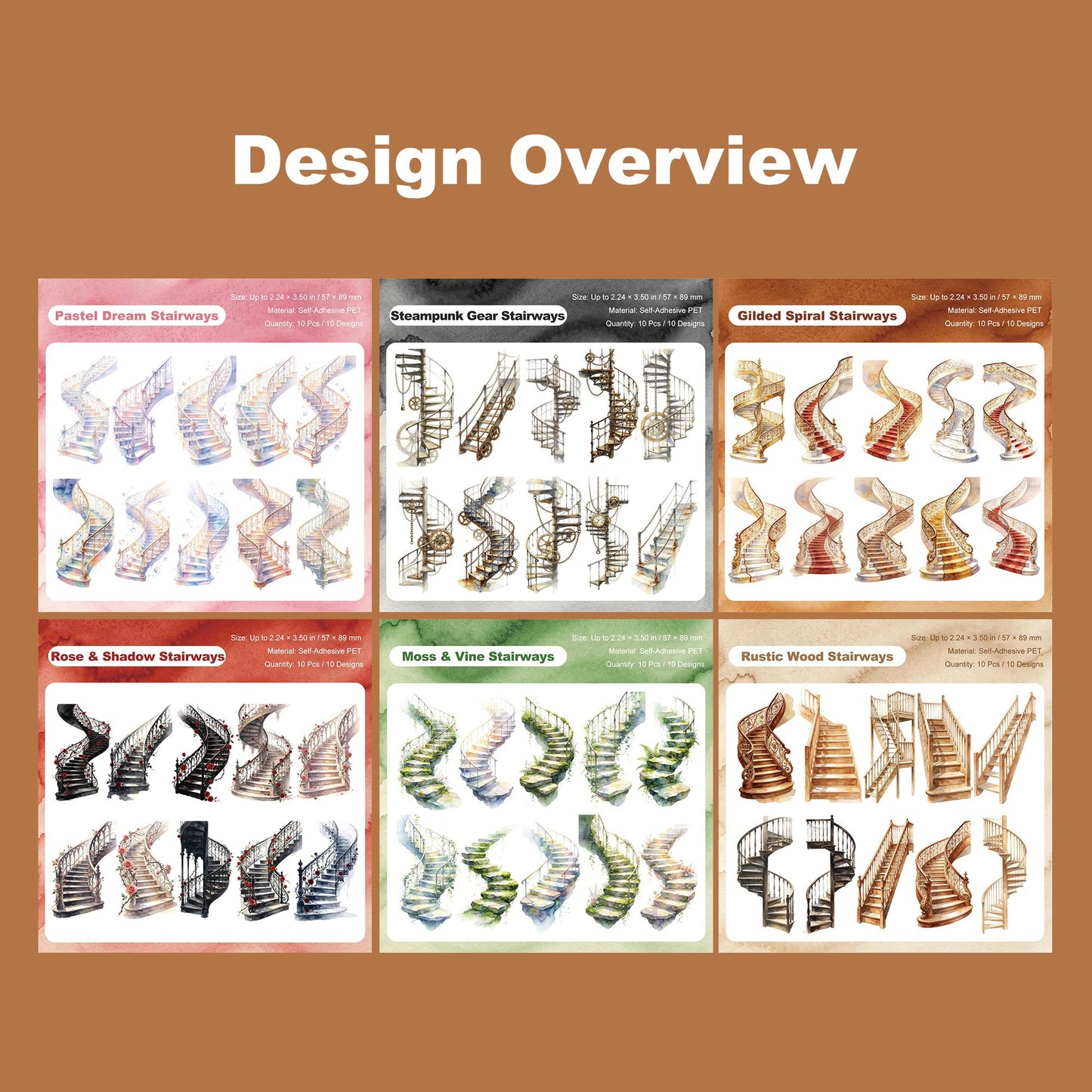 180 Pcs Clear Loop Arrow PET Stickers for Scrapbook Journal BST202