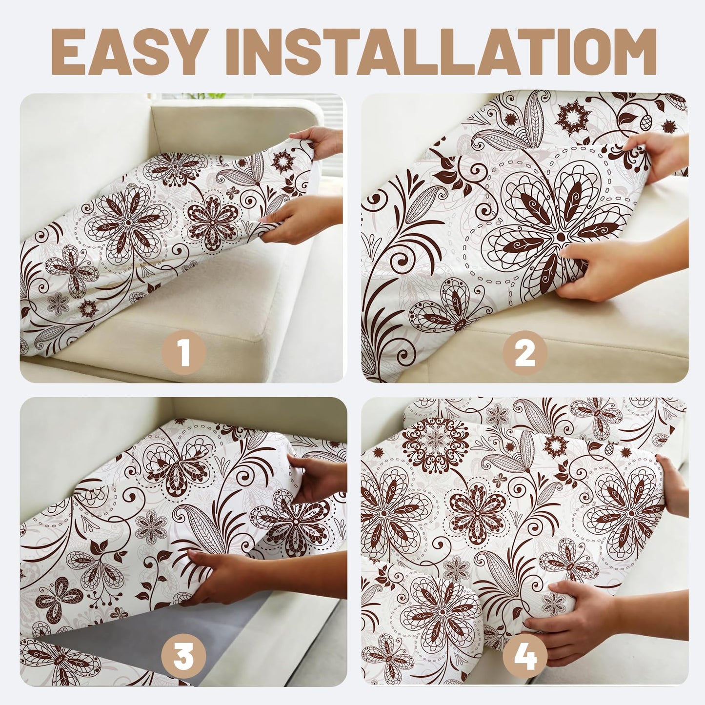 Stretch Couch Cushion Covers for Individual Sofa Seat Cushion,Washable Slipcover for Chair Loveseat Sofa,Furniture Protector Cushion Sofa Cover(Backrest or Seat) BST326H