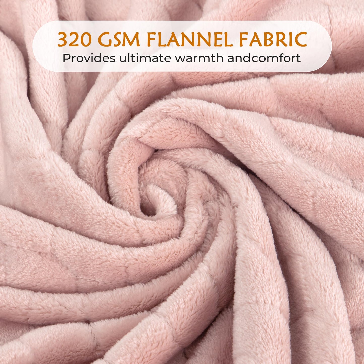 TOONOW Fleece Blanket Super Soft Cozy Throw Blanket 50" x 60", Lightweight Fuzzy Comfy Textured Flannel Blanket Warm Plush Throw Blankets for Couch, Sofa, Bed, Emerald WN420