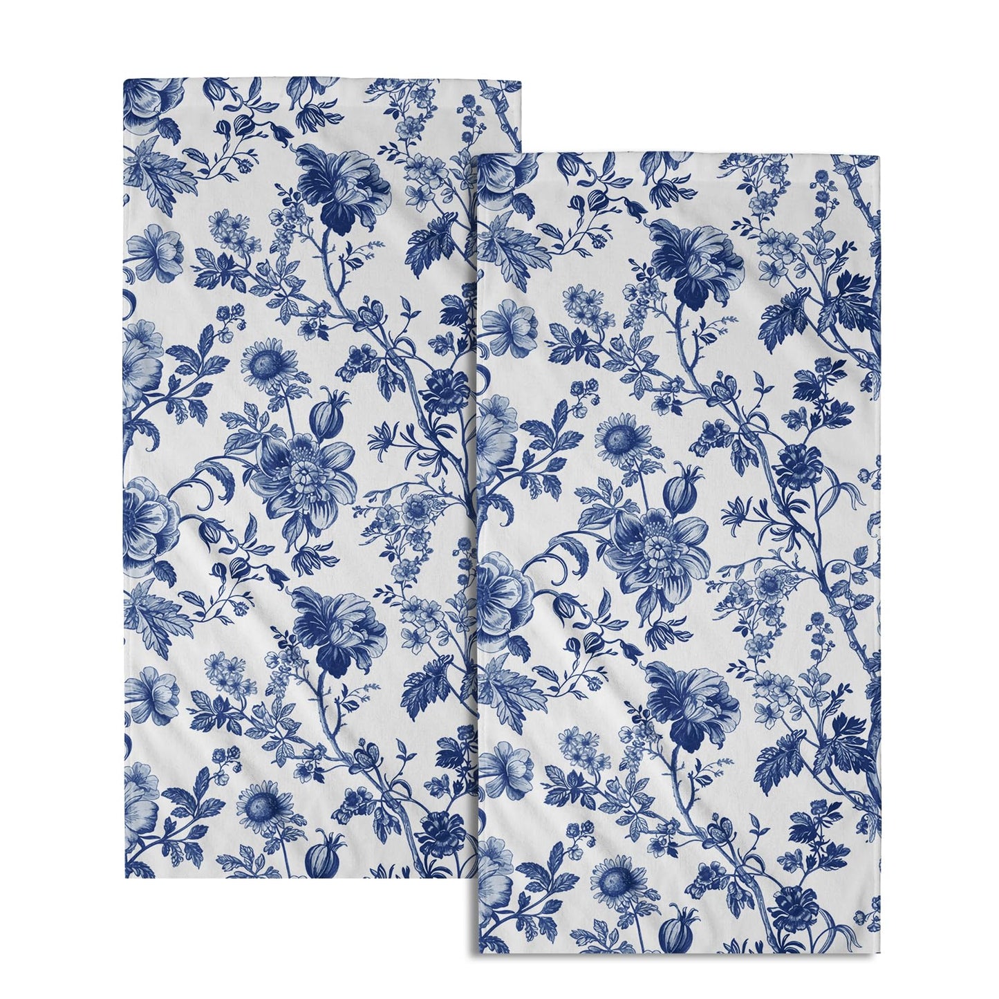 Imiss Coral Starfish Hand Towels for Bathroom，Nautical Coastal Seashell Guest Towels 14.4 x 28.3 Inch Set of 2 Soft Small Bath Towel Kitchen Dish Towels for Home Hotel Gym Spa BST220