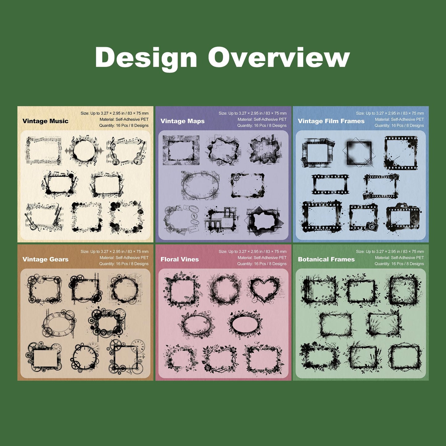 180 Pcs Clear Loop Arrow PET Stickers for Scrapbook Journal BST202