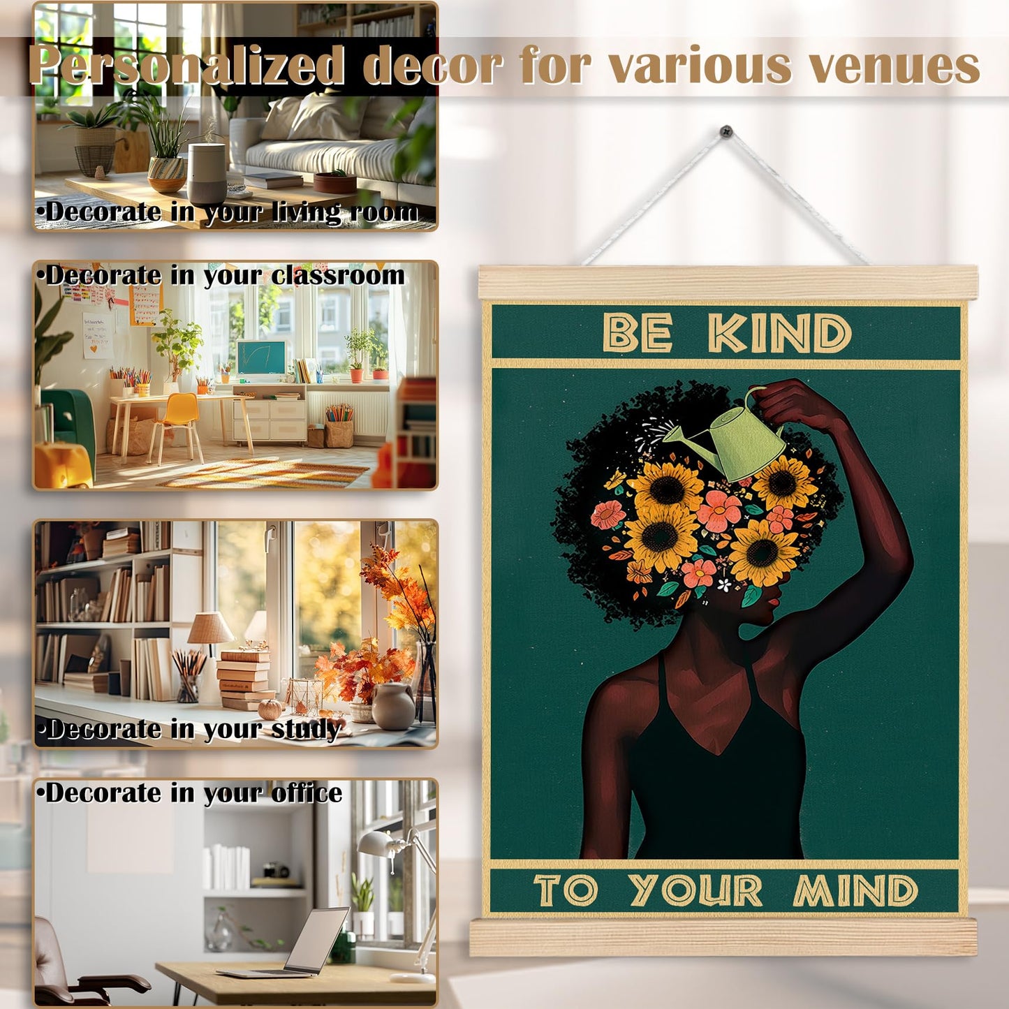 As For Me and My House Wall Decor, Eucalyptus Christian Canvas Poster Hanger Frames, Christian Joshua 24:15 Bible Verses Scripture Wall Decor Prints for Home Bedroom Living Room,12x16 Inch BST202