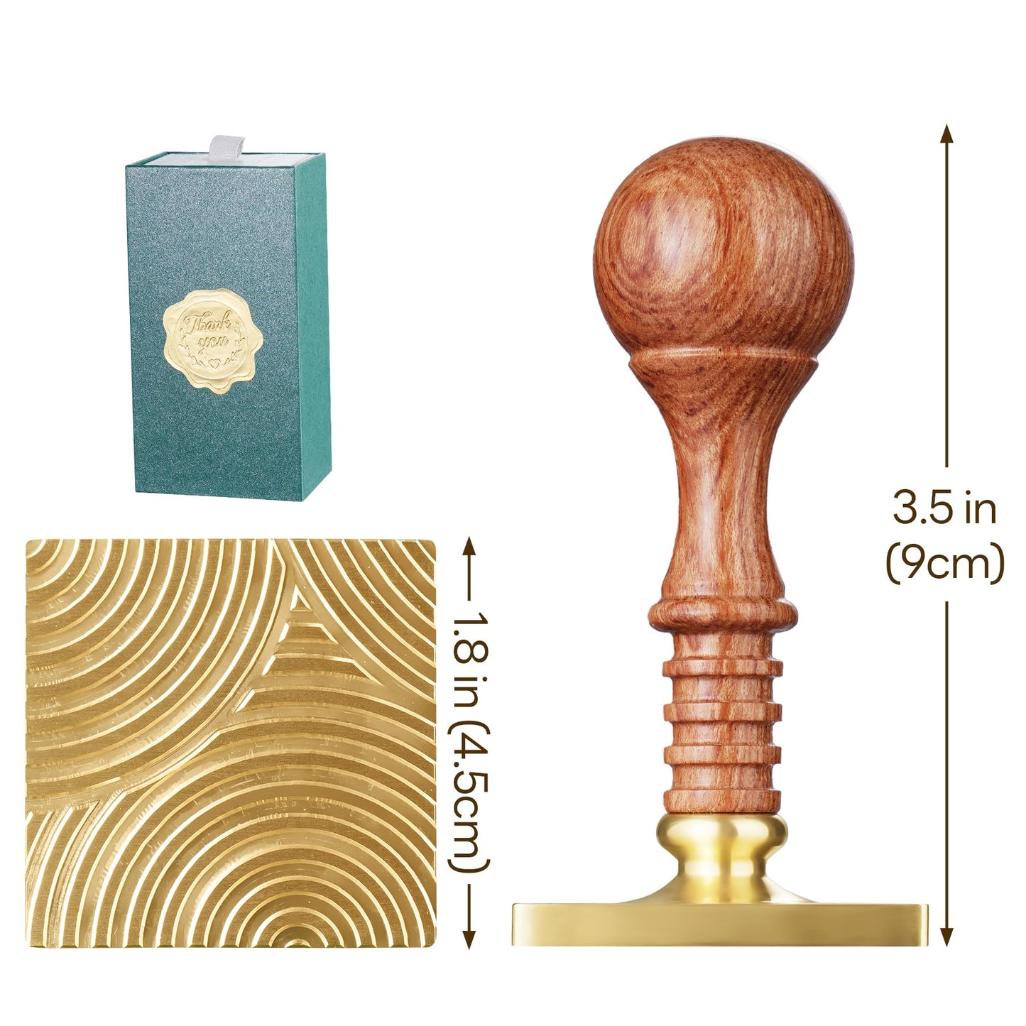 NiHome Ice Cube Stamp for Cocktails, Copper Ice Press Stamps w/Brass Head & Solid Wooden Handle Gift Packaging, Easy-to-Use for Cocktails Whiskey, Party Drinks, Home Bar, Holiday Events (3 Patterns) BST326H