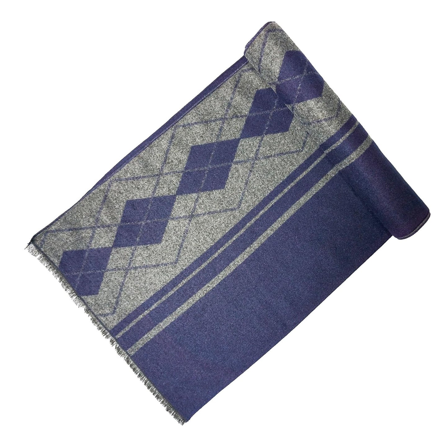 Mens Winter Scarf Cashmere Feel Warm Scarves Long Plaid Tassel Scarf for Men WN420