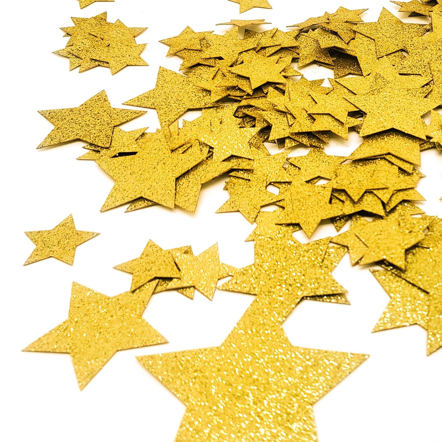 Gold Round Glitter Confetti(3/2/1 inch),200PCS Gold Dots Sparkling Confetti for Table Decor BST220