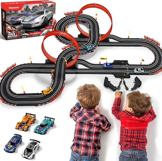 COVSEN Track Master 30 FT Slot Car Race Tracks Sets Toy 63