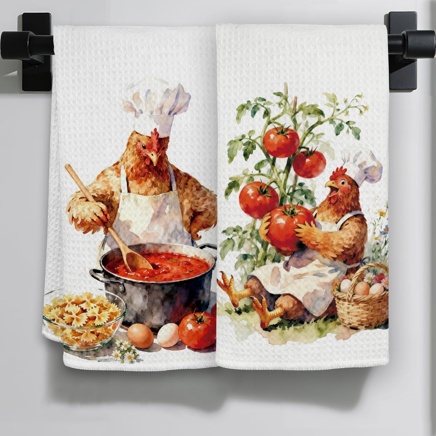 Funny Cat Gifts Kitchen Towels, Cute Cat with Knife and Fork Microfiber Dish Tea Towel for Kitchen Decor, Funny Cats Cooking Decor, is It Dinner Time Yet, 16x24 Inch BST220