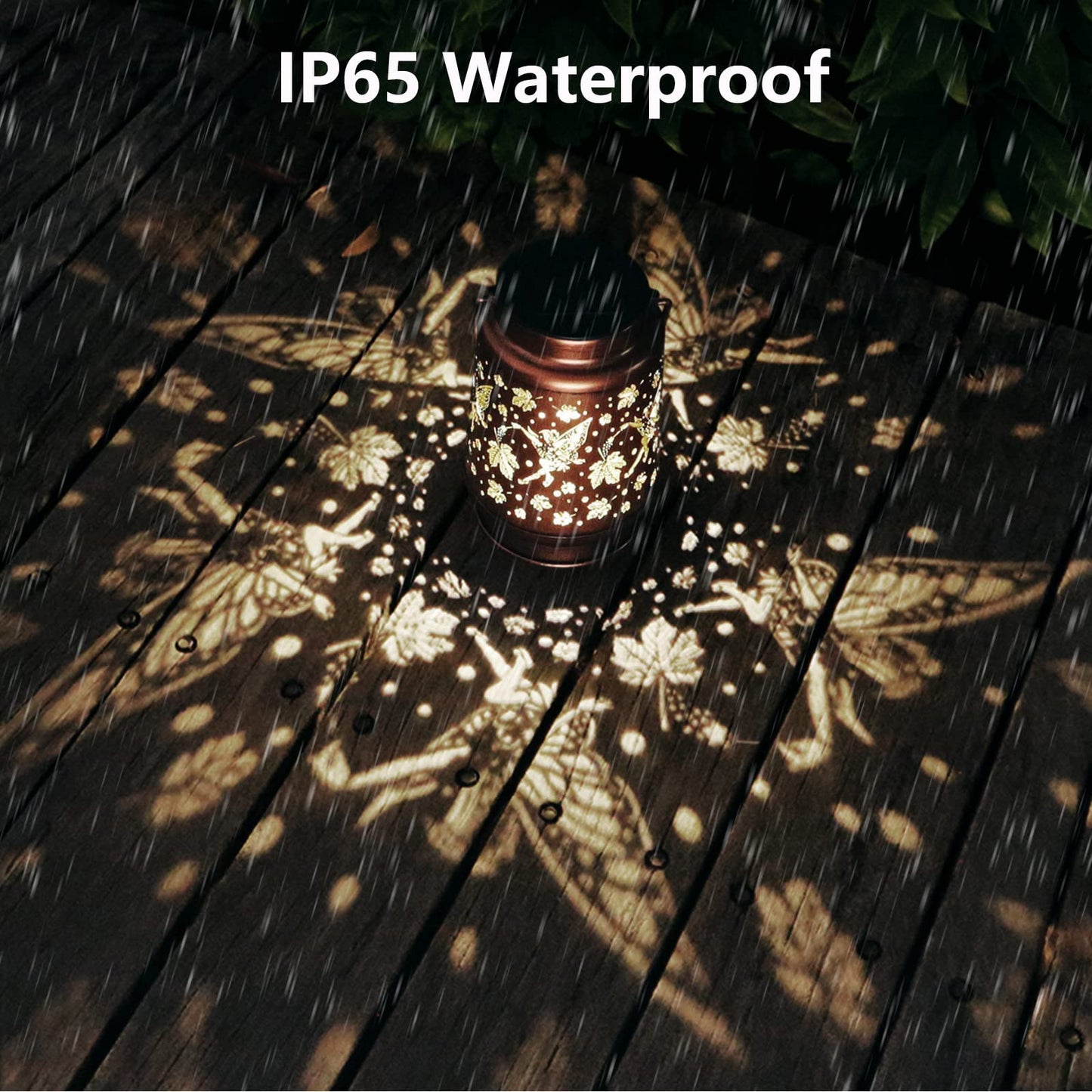 Solar Lanterns Outdoor Waterproof Butterfly Garden Decor Birthday Gifts for Women Mom Grandma, Hanging Solar Lights Metal Lantern Decoration Outside for Yard, Patio, Backyard, Porch