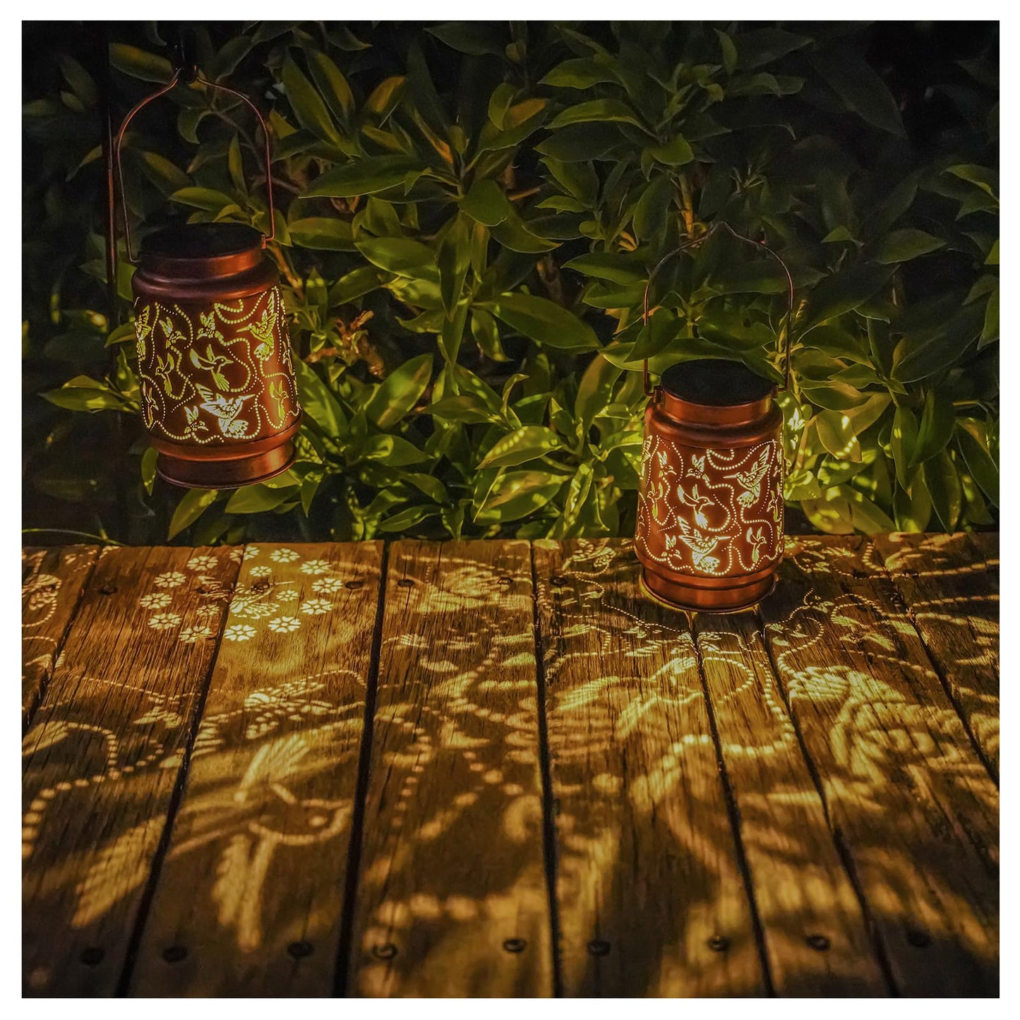Solar Lanterns Outdoor Waterproof Butterfly Garden Decor Birthday Gifts for Women Mom Grandma, Hanging Solar Lights Metal Lantern Decoration Outside for Yard, Patio, Backyard, Porch