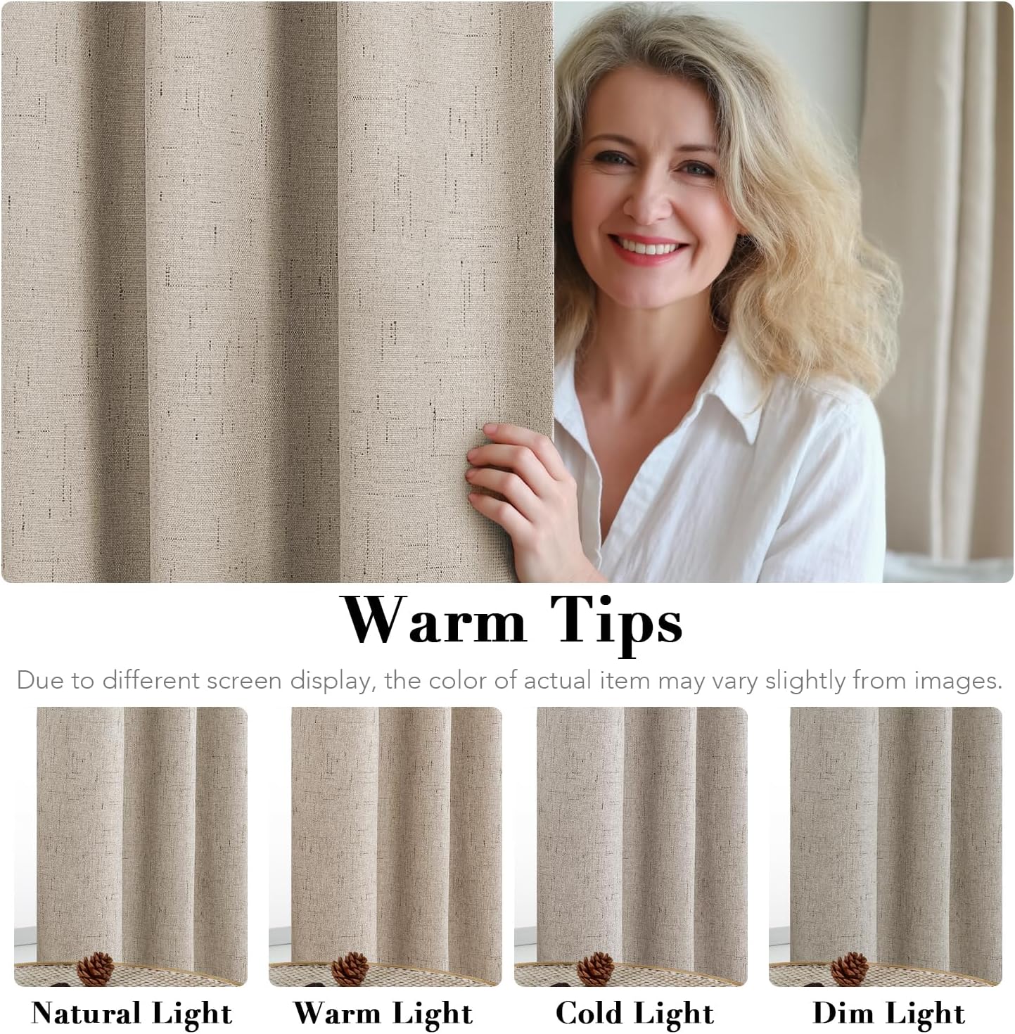 H.VERSAILTEX 100% Blackout Curtains for Bedroom 95-97