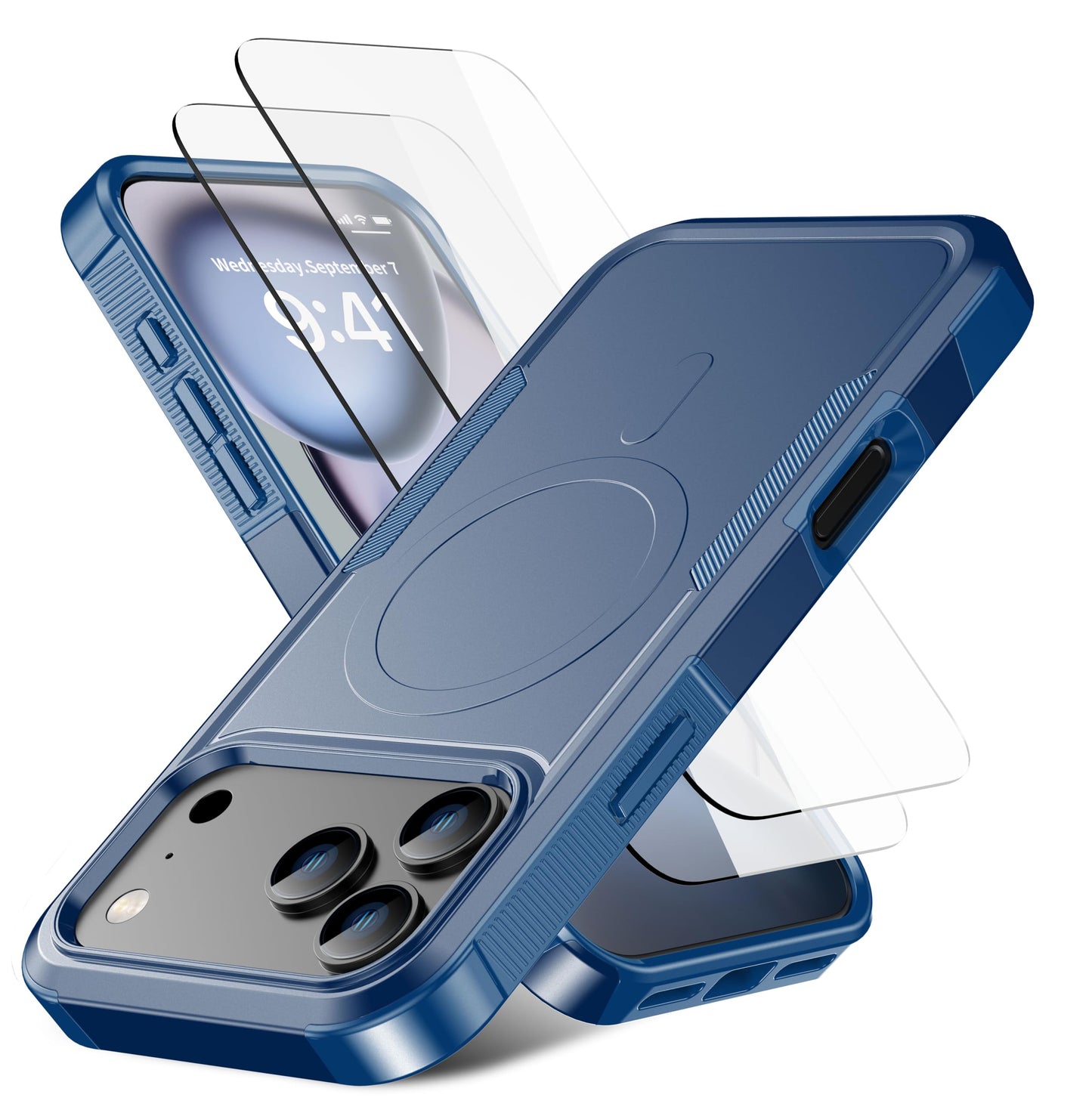 Magnetic for iPhone 17 Air Case [Compatible with MagSafe] [Shockproof] [Heavy Duty Protection] Pocket-Friendly & Tough Non-Slip Protective Phone Cover for iPhone 17Air 6.6", Black WN420