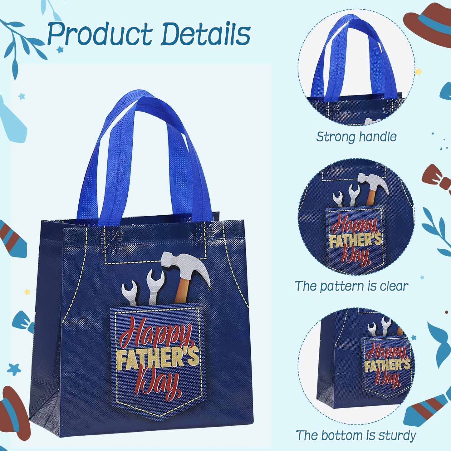 24 Pcs Paper Gift Bags with Handle Party Favor Treat Bags for Birthday Party Supplies WN420