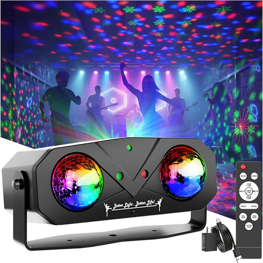 Newly Upgrade 5 in1 Light Projector with RGB disco ball + red light pattern +... 74