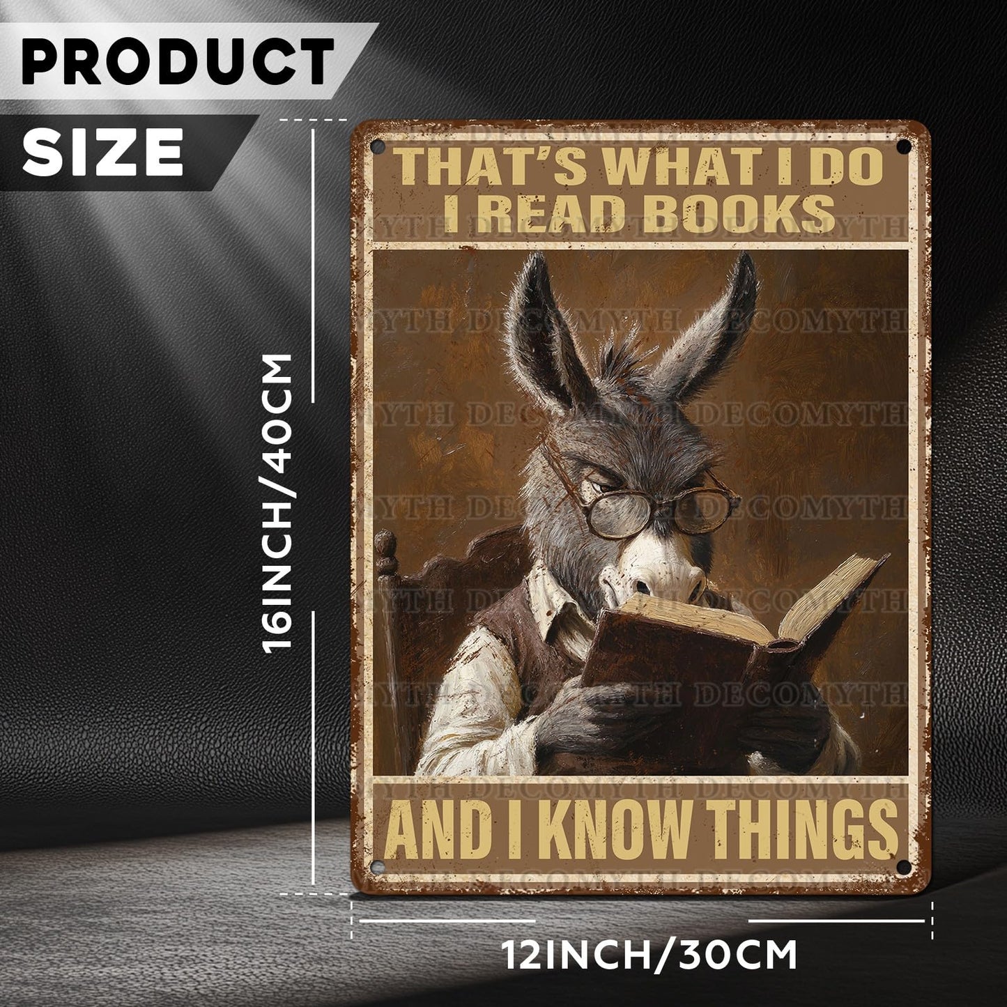 Vintage Cat Sign That's What I Do Write And I Know Things Metal Poster Sign for Home Bar Pub Kitchen Garage Restaurant Wall Deocr 12 * 8inch BST220