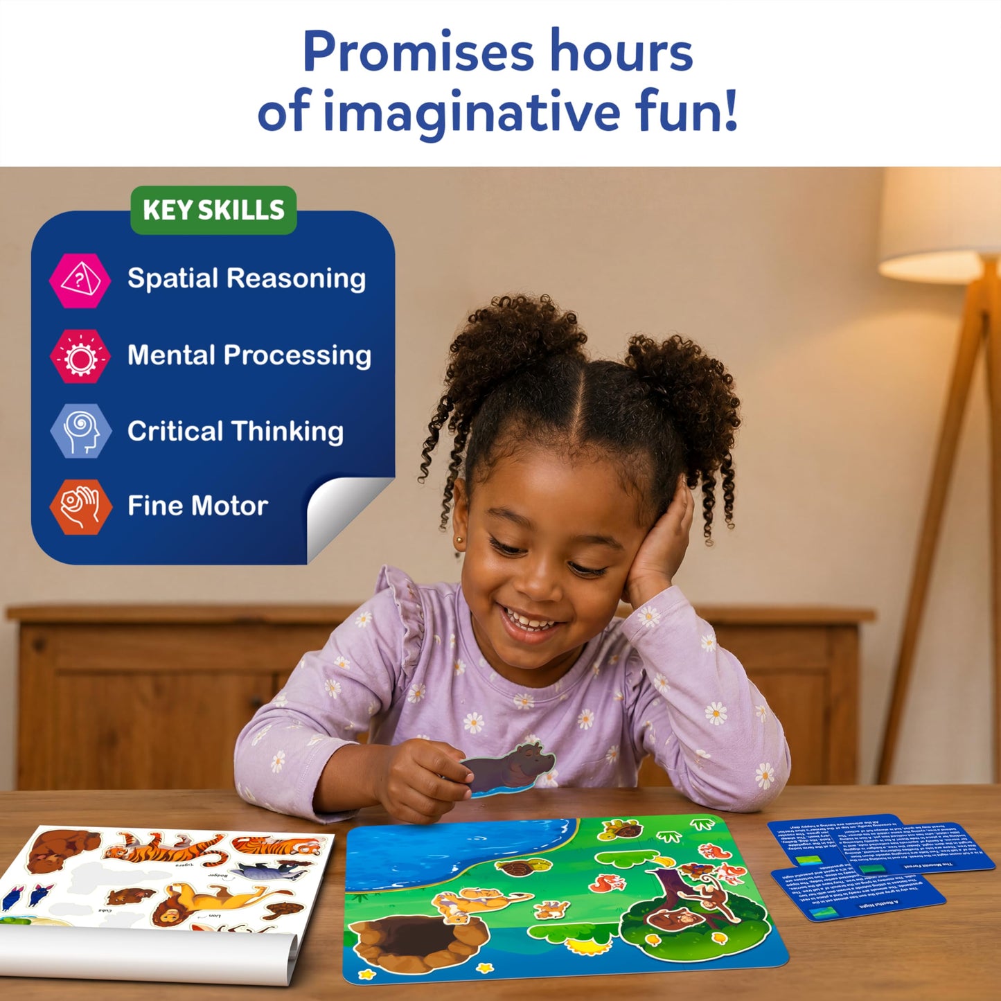 Skillmatics Activity Kit - Creative Storytelling & Skill Building with 150+ Reusable Stickers N3233